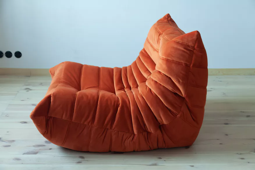 Togo Lounge Set 2-tlg. Samt Orange