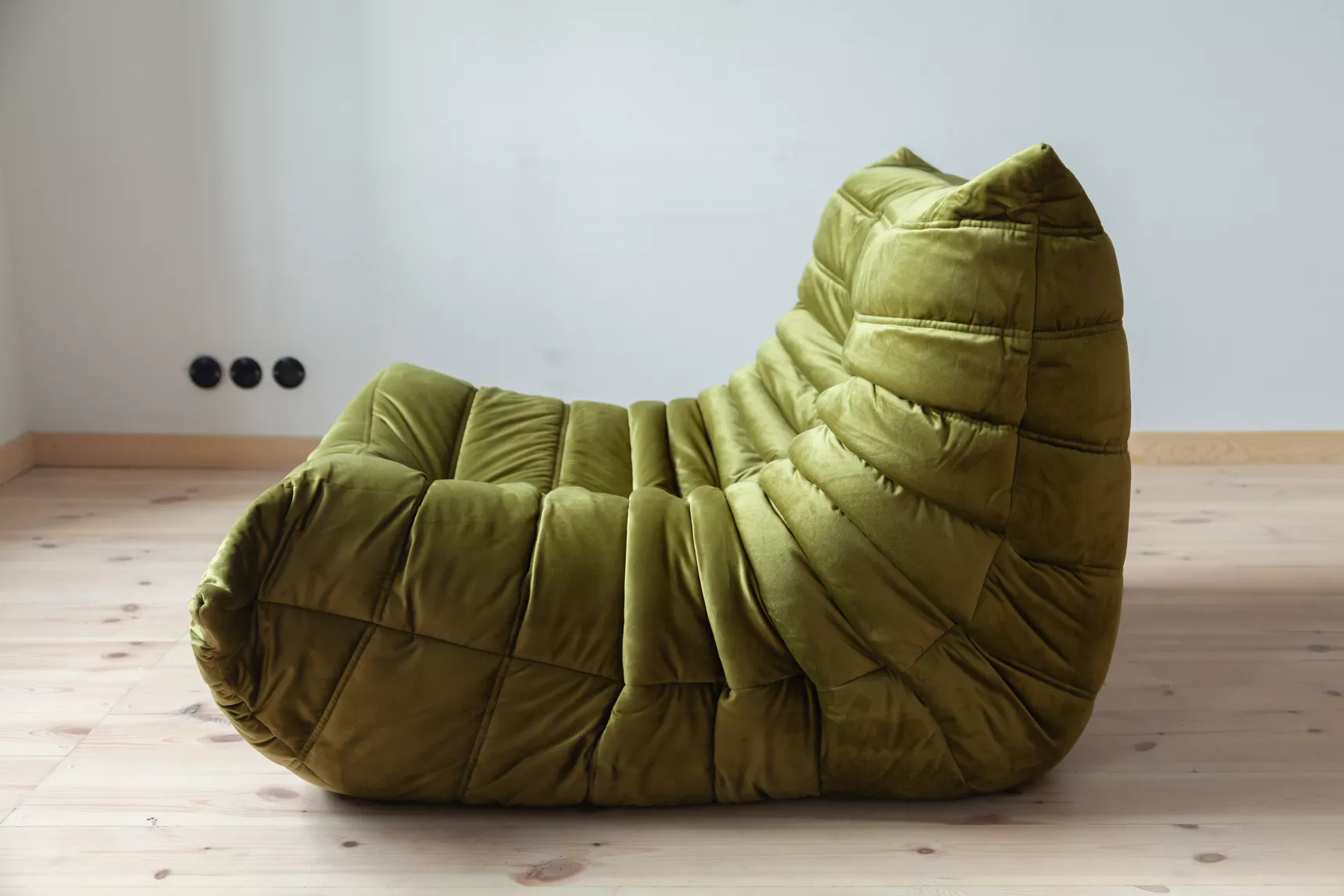 Togo Lounge Set 2-pc. Velvet Olive Green