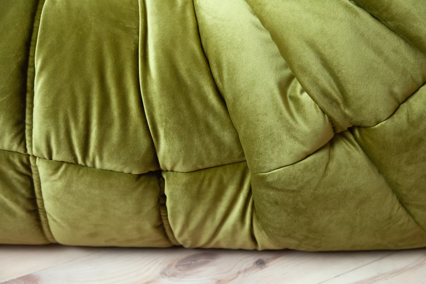 Togo Lounge Set 2-pc. Velvet Olive Green