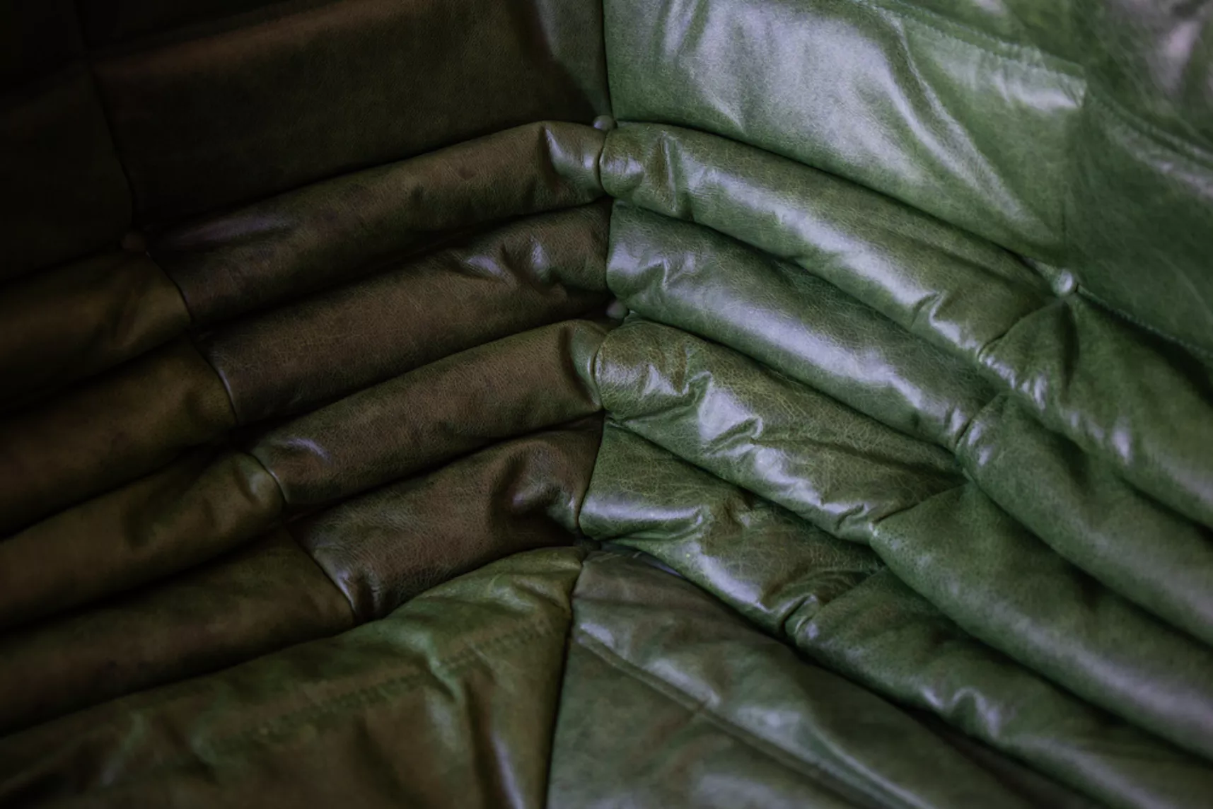 Togo Lounge Set 2-piece Pull-Up Leather Green