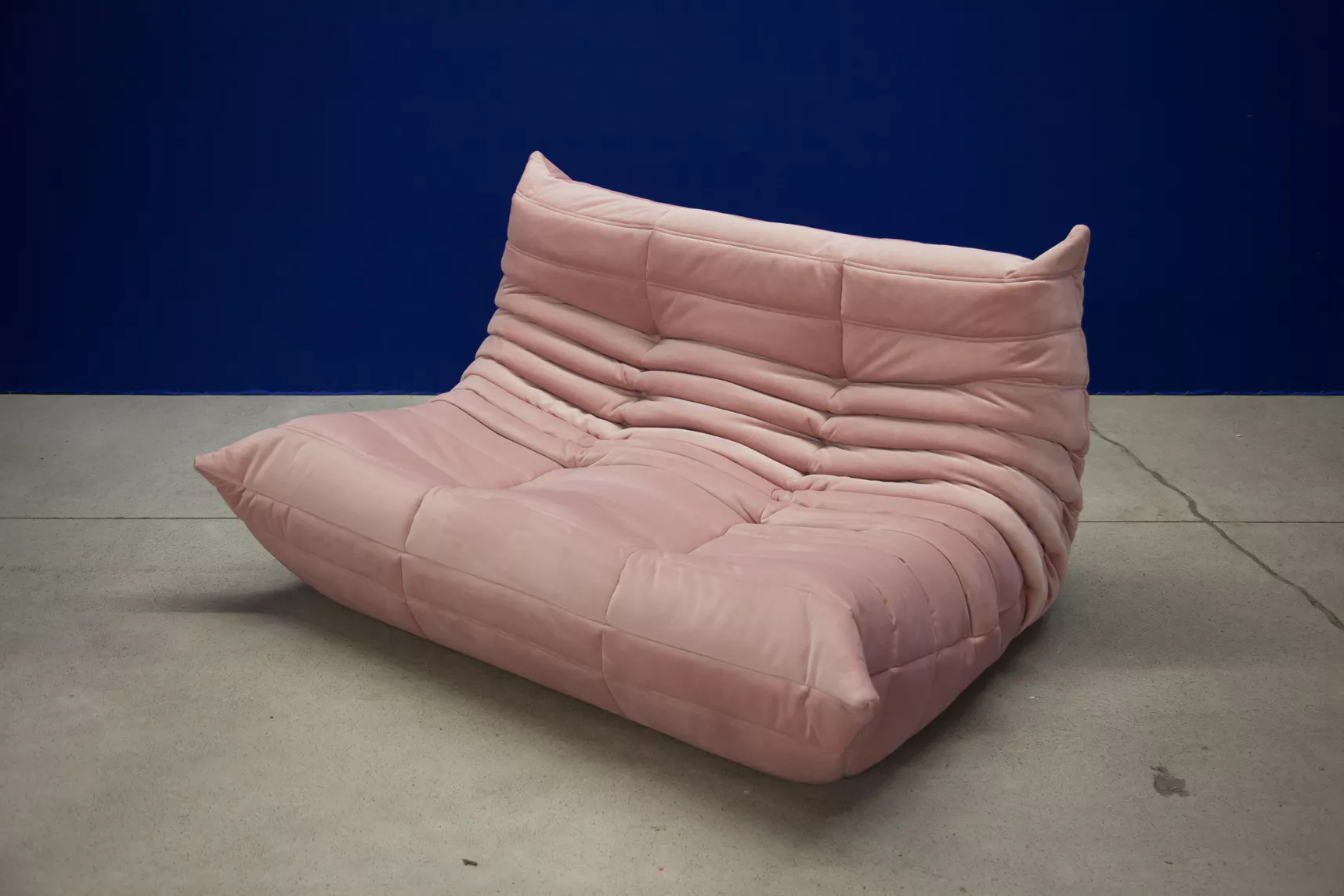 Togo Lounge Set 2 pezzi Velluto Rosa chiaro