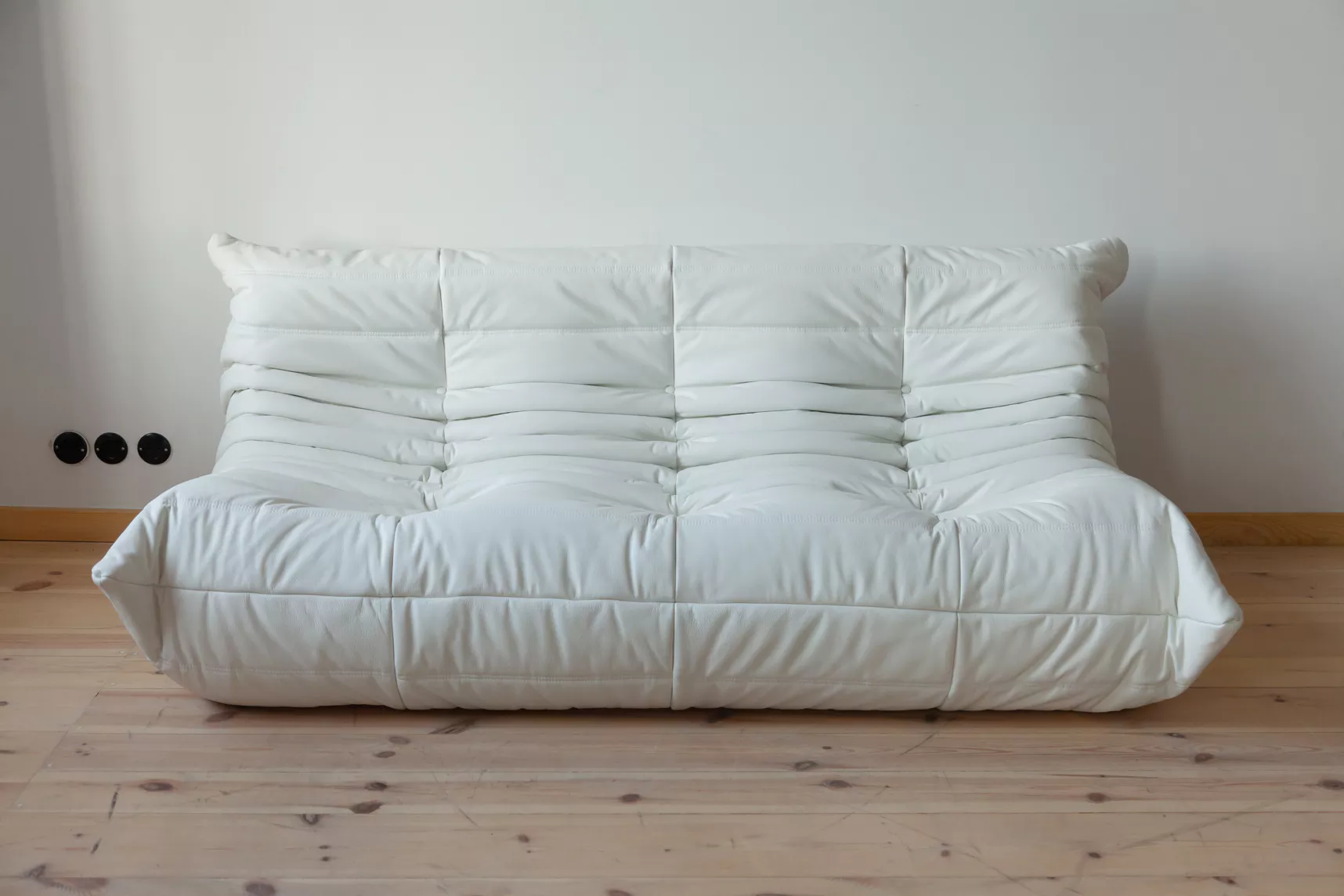 Togo Lounge Set 3-pc. Madras Leather White