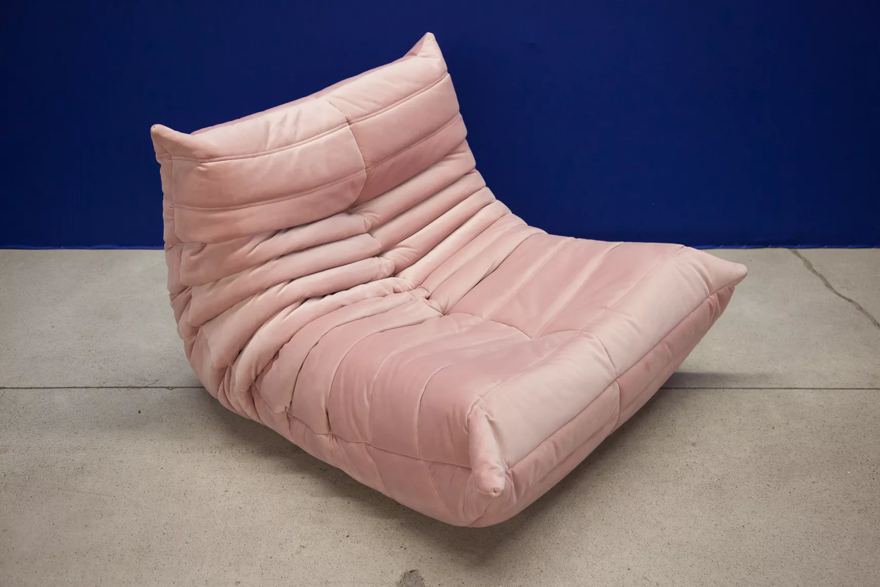 Togo Lounge Set 3-pc. Velvet Light Pink