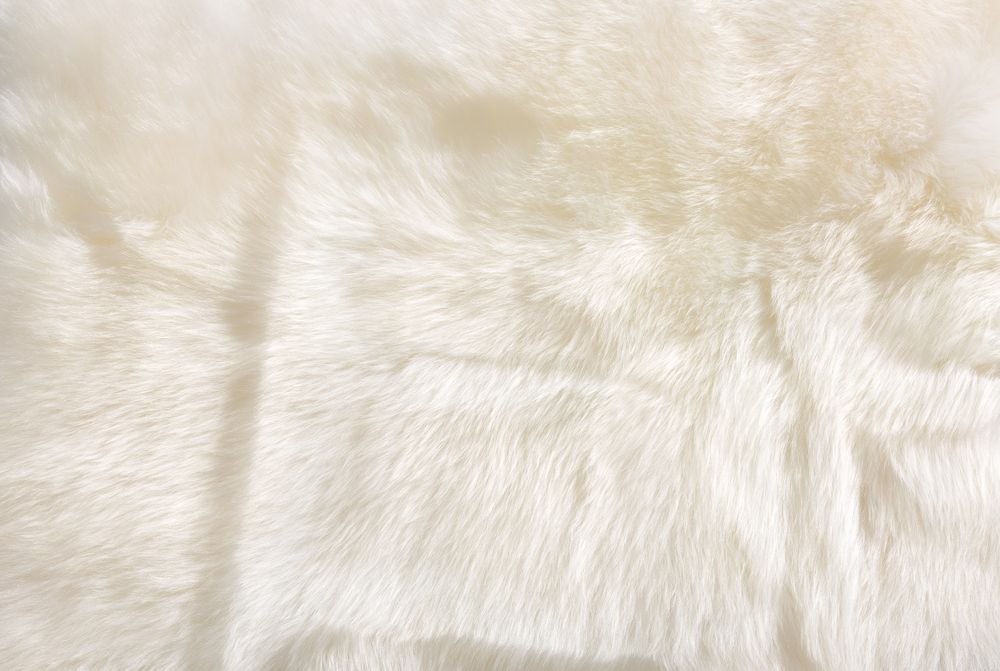 Schaffell Teppich Ivory