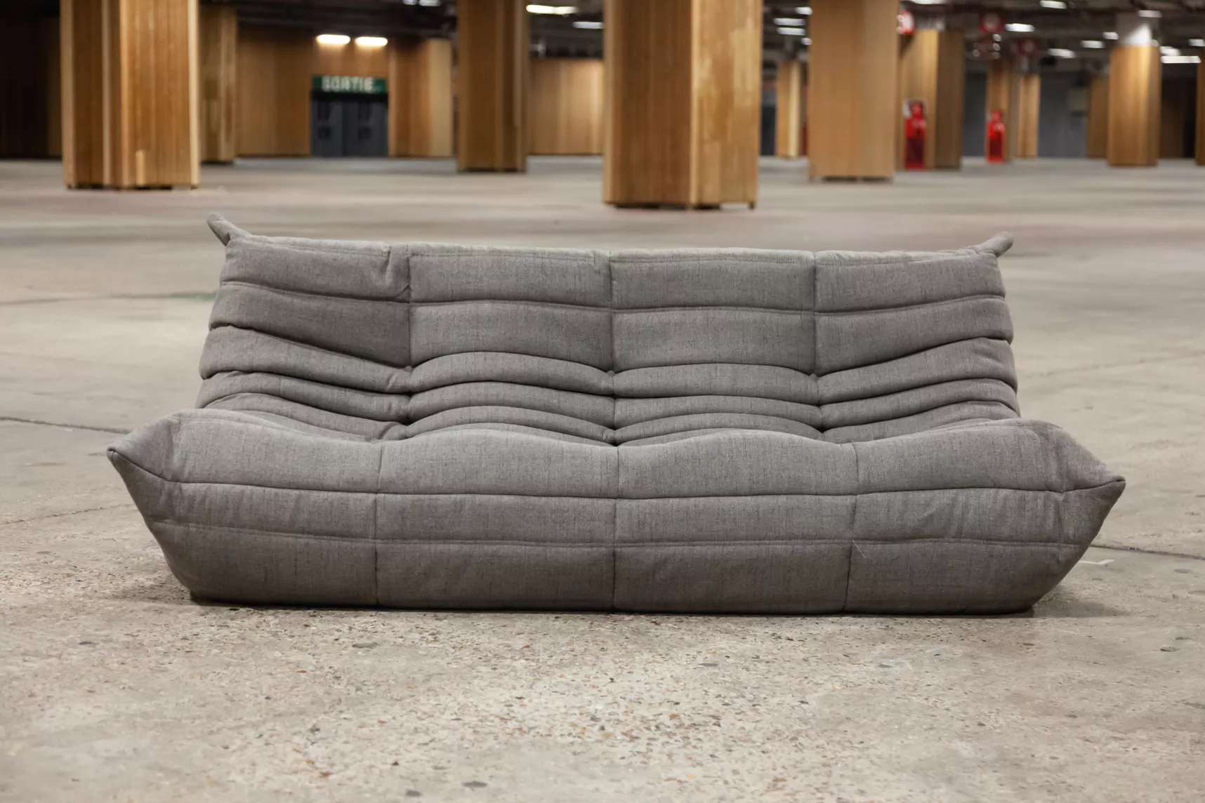 Togo Lounge Set 3-piece. Woven fabric Warm Grey