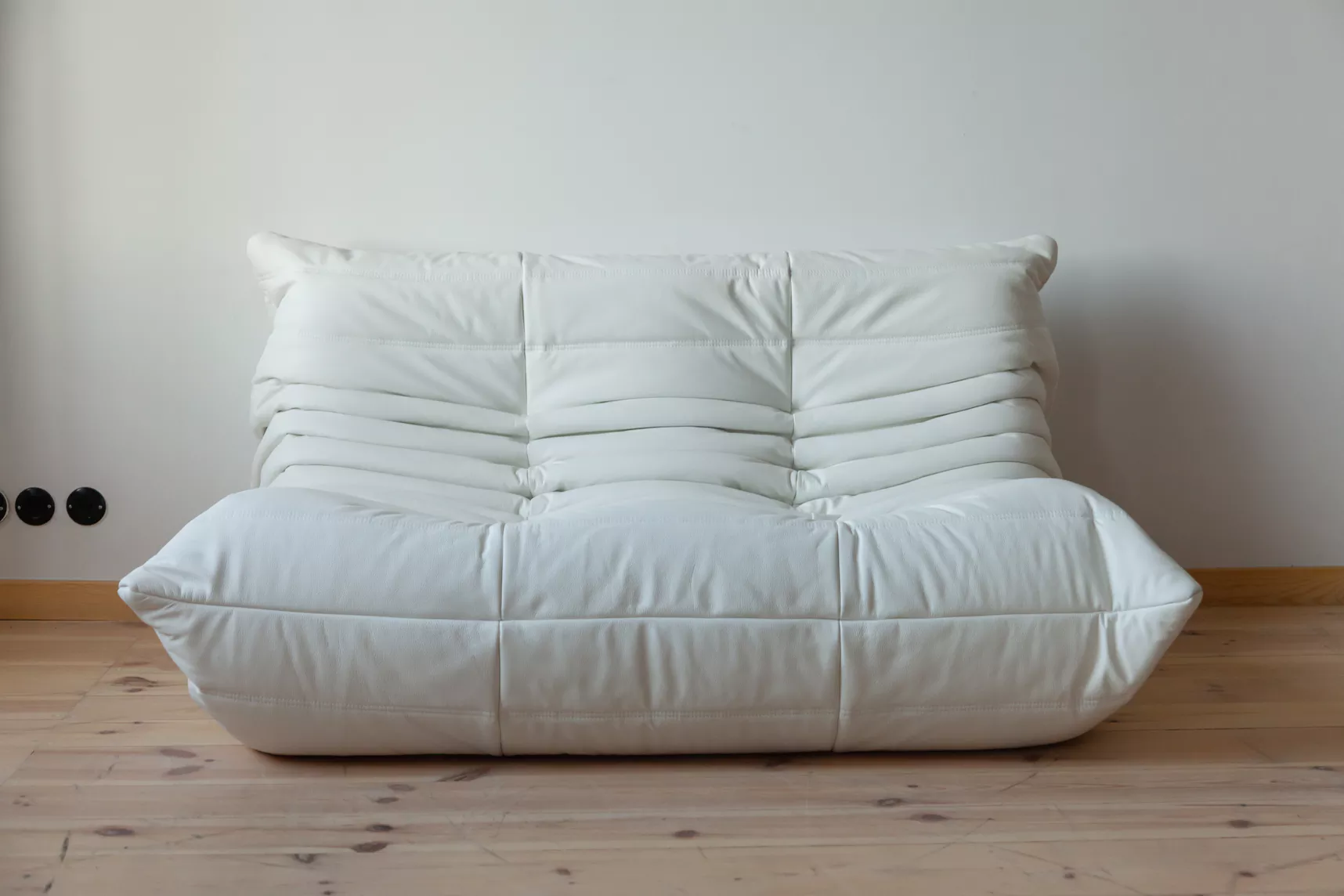 Togo Lounge Set 3-pc. Madras Leather White
