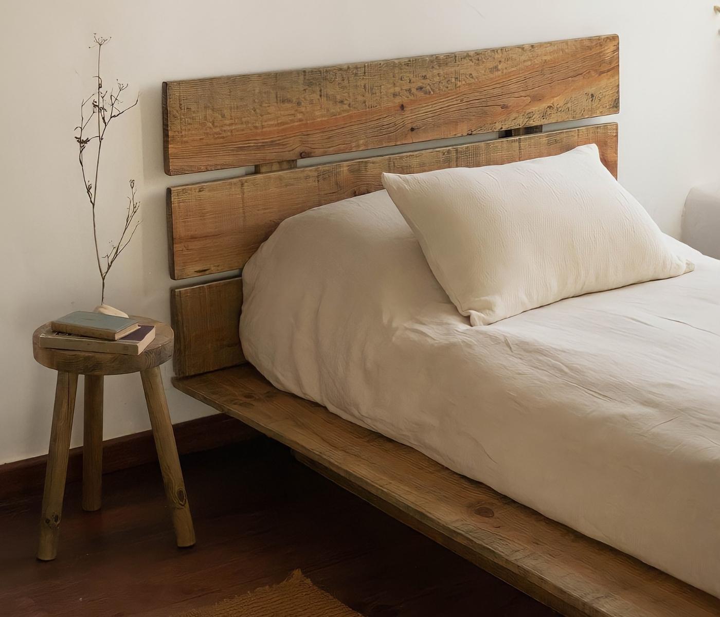  Tatami-Einzelbettgestell aus recyceltem Holz