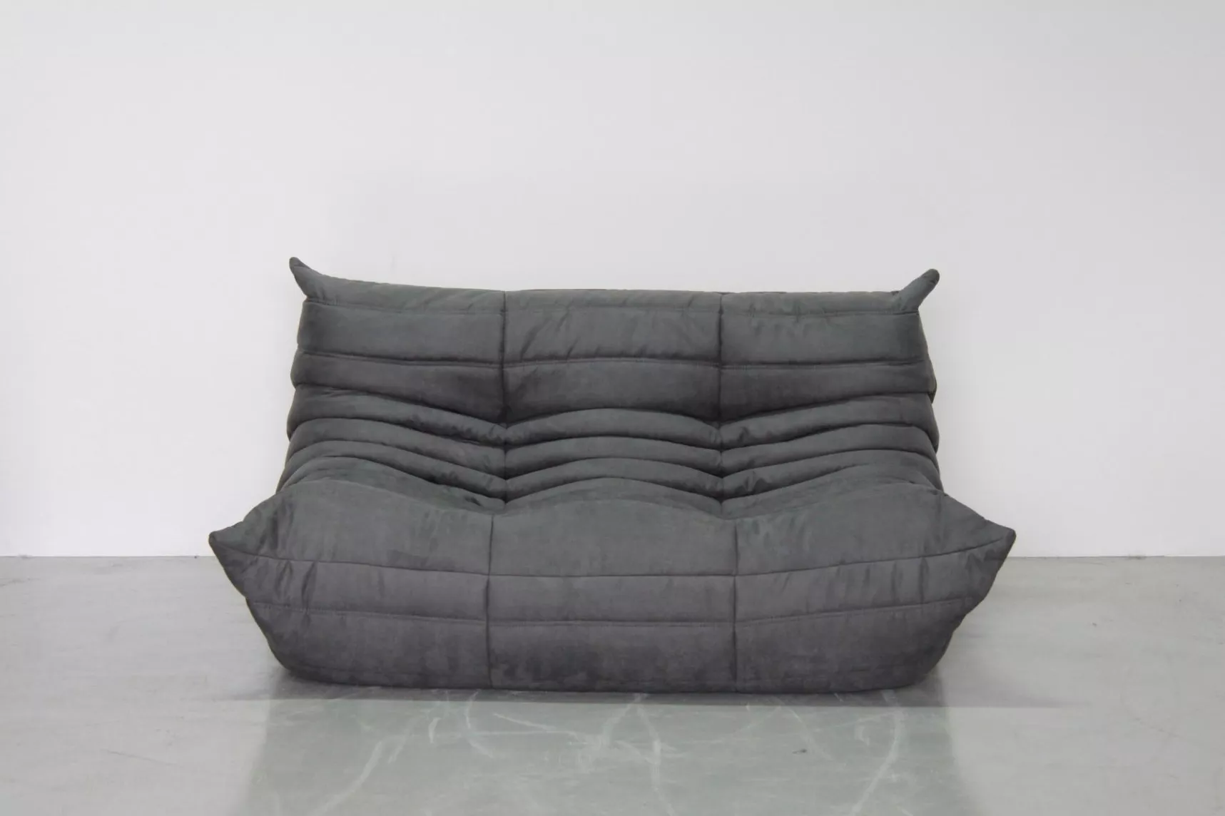 Togo Lounge Set 3-tlg. Textil Grau