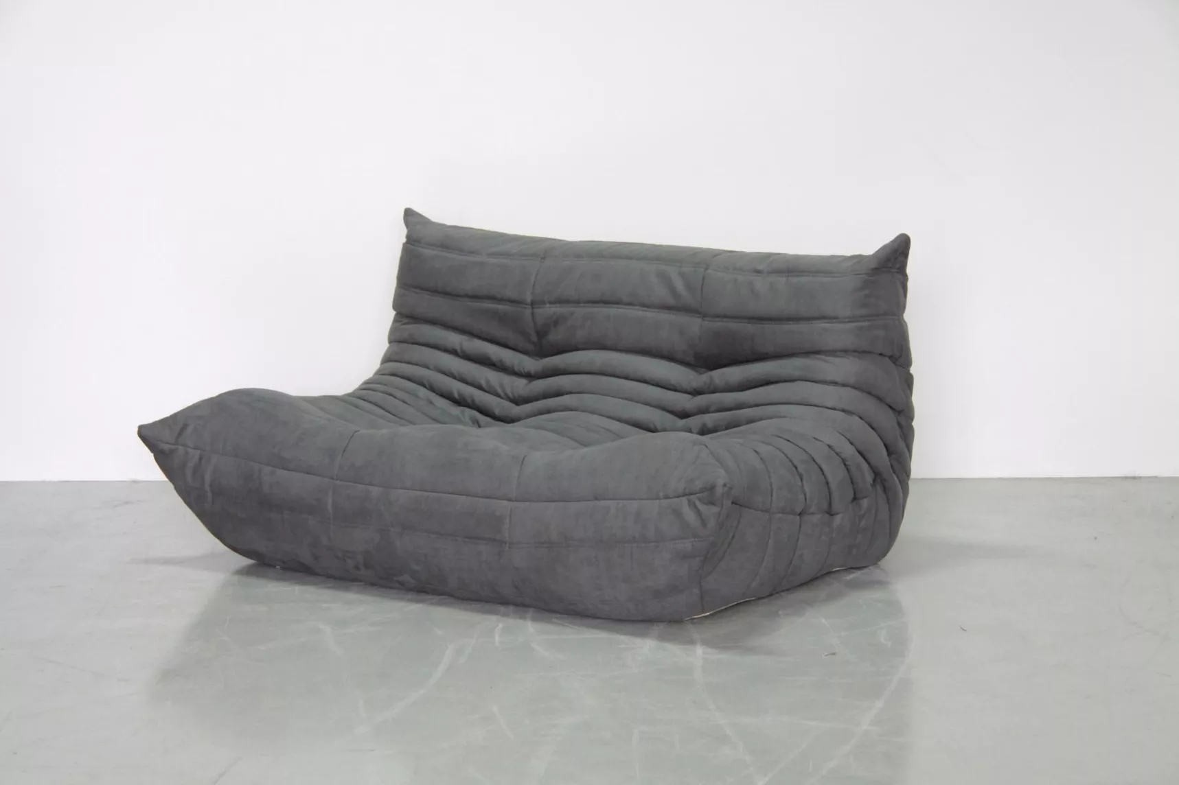Togo Lounge Set 3-tlg. Textil Grau