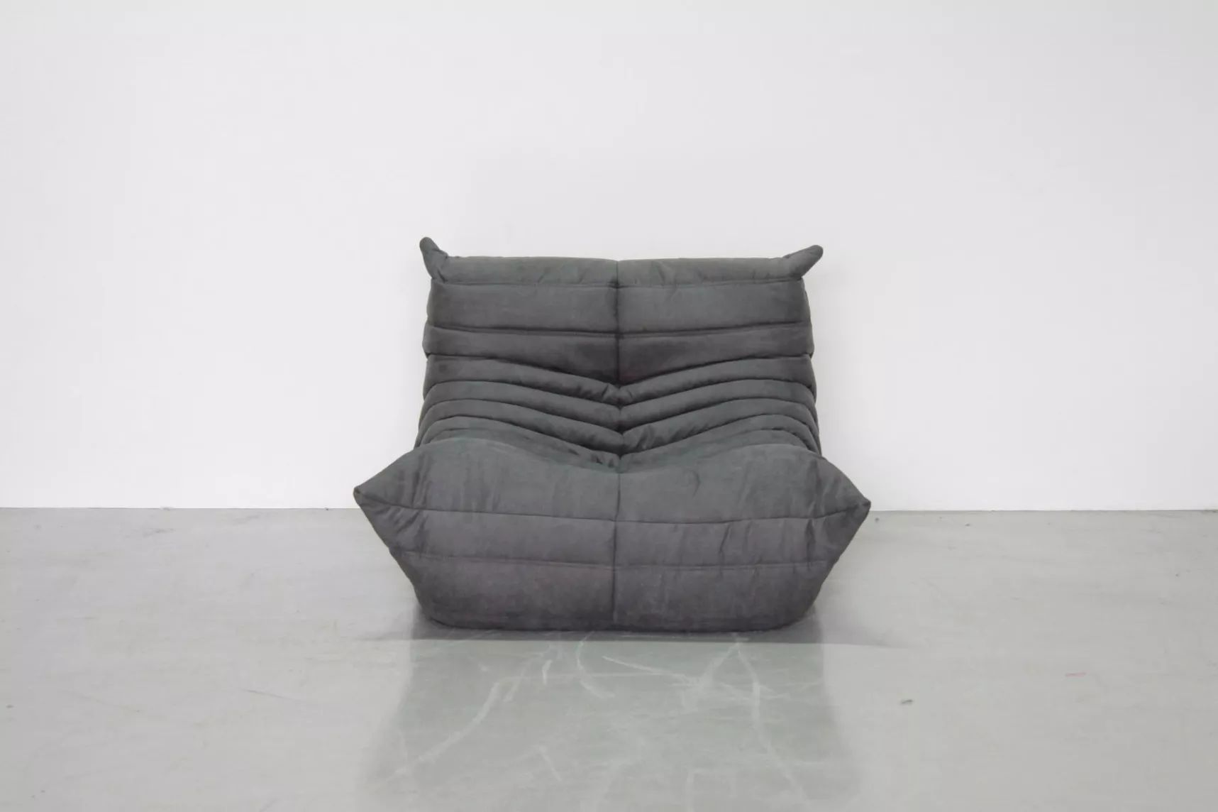 Togo Lounge Set 3-tlg. Textil Grau