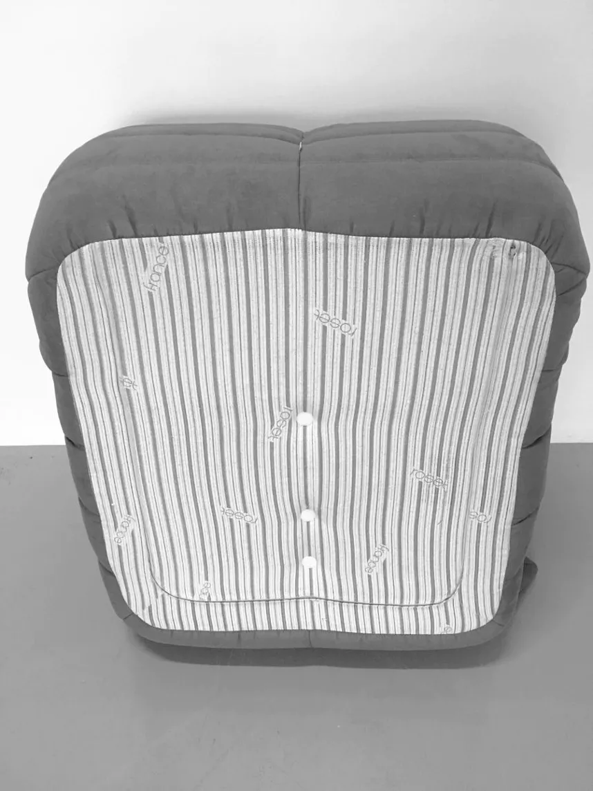 Togo Lounge Set 3-tlg. Textil Grau