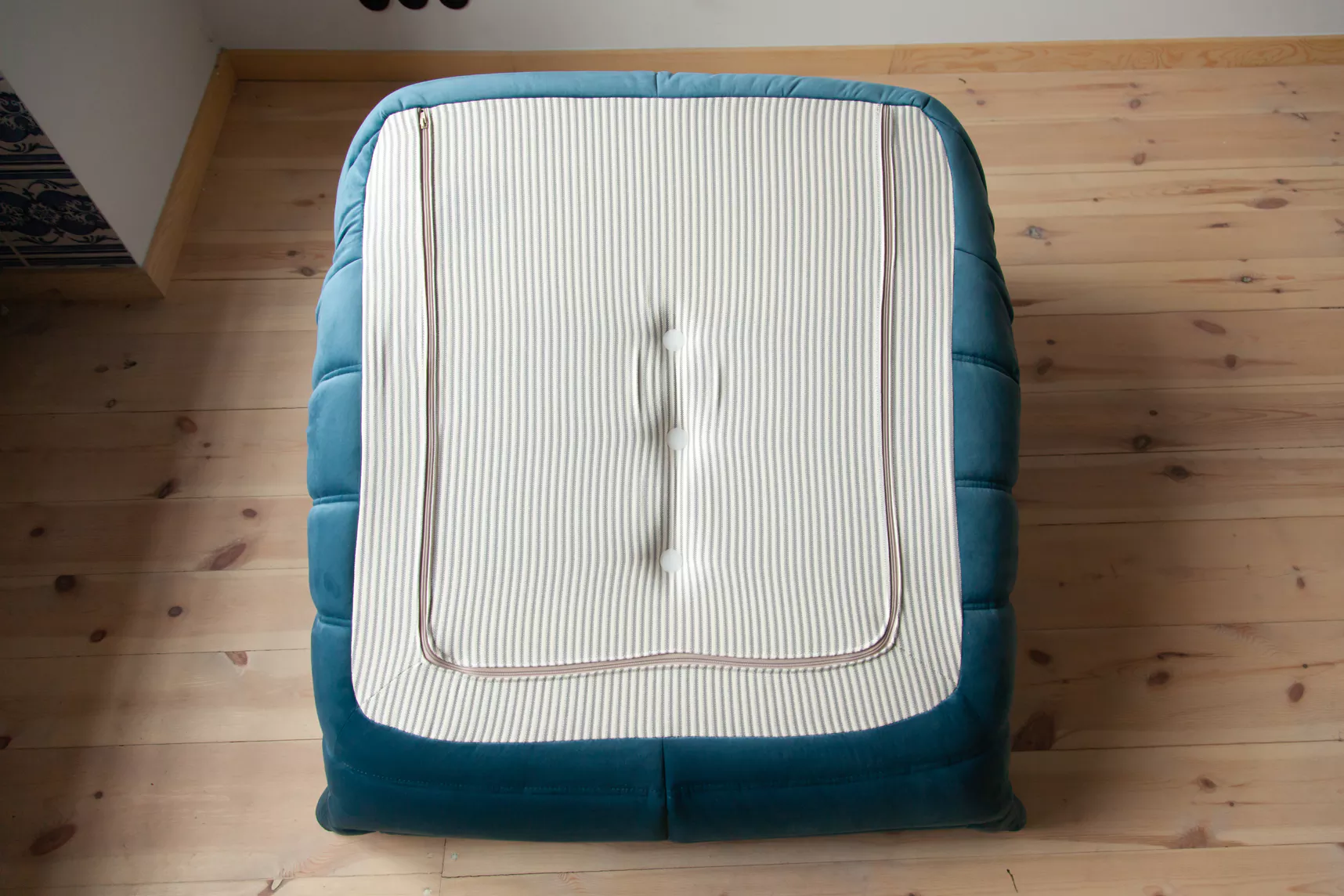 Togo Lounge Set 3-pc. Velvet Sea Blue