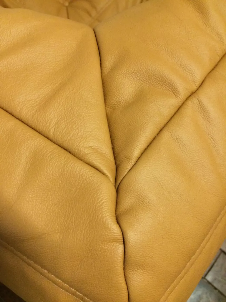 Togo Ecksofa Leder Beige