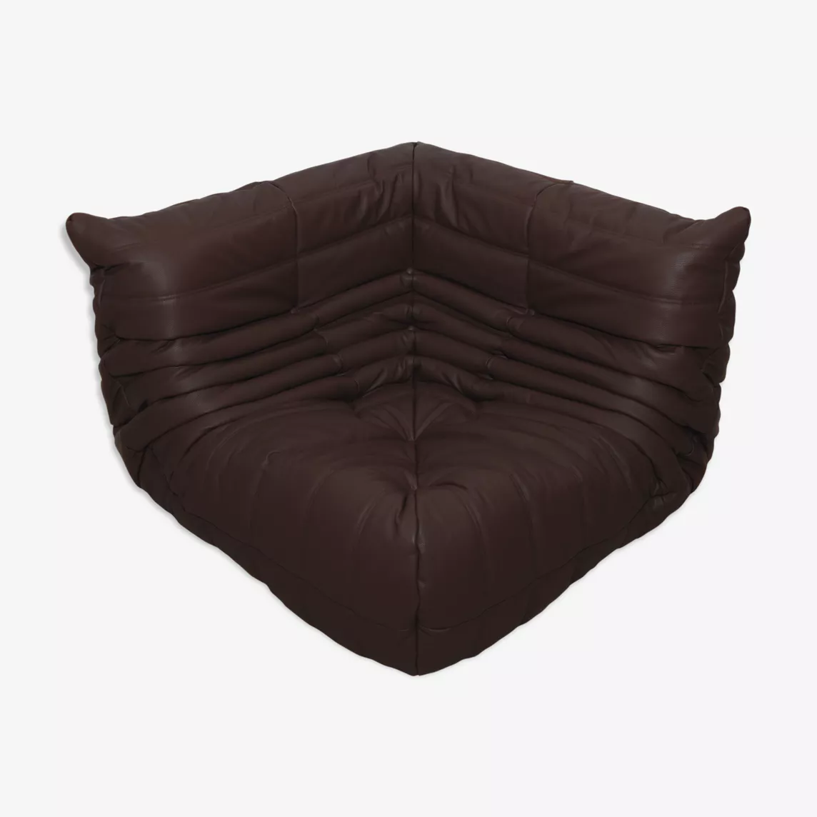 Togo Corner Sofa Madras Leather Brown