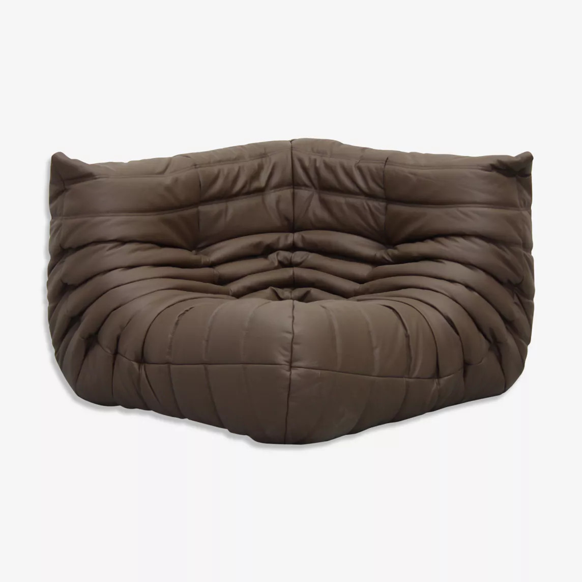 Togo Ecksofa Leder Braun