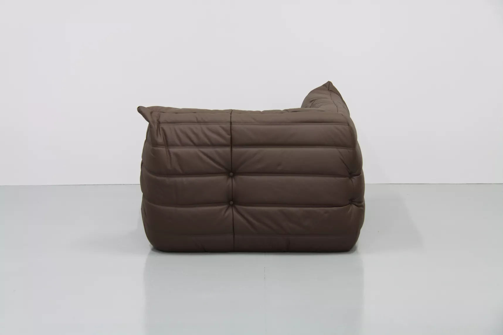 Togo Ecksofa Leder Braun