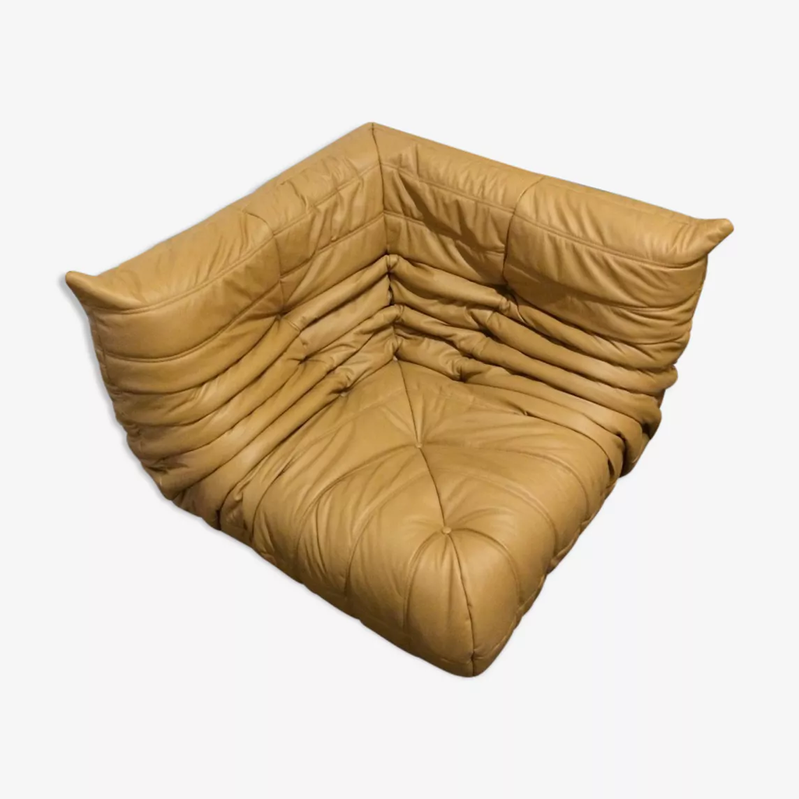 Togo Ecksofa Leder Beige