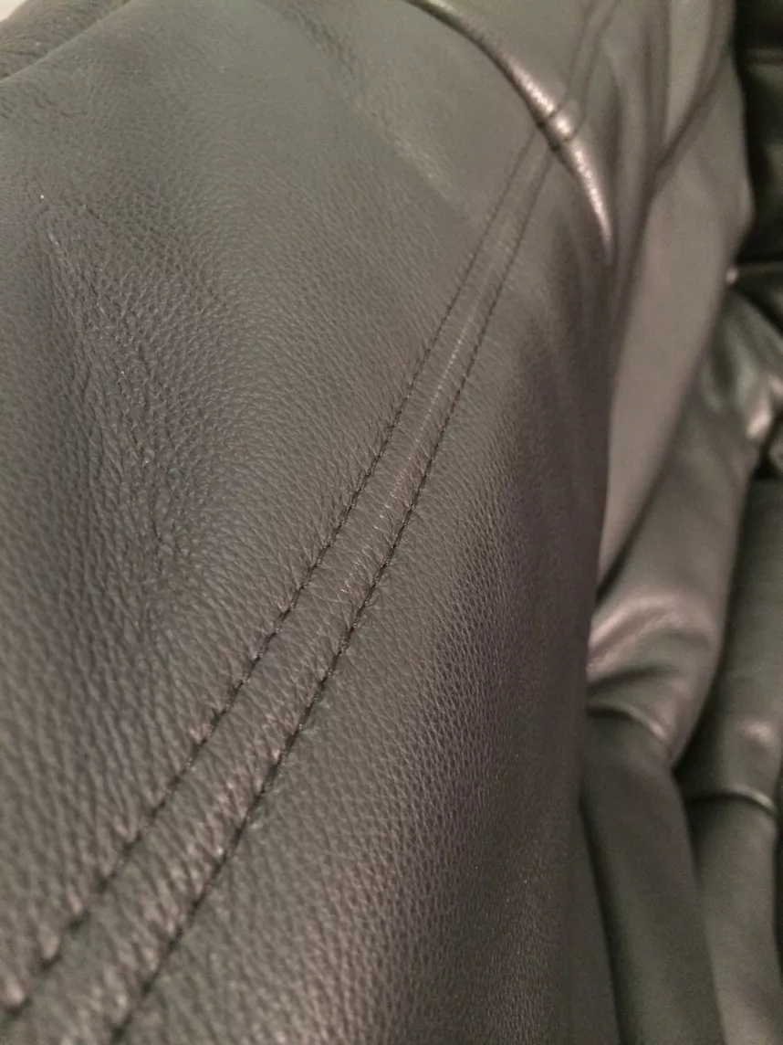 Togo Ecksofa Leder Schwarz