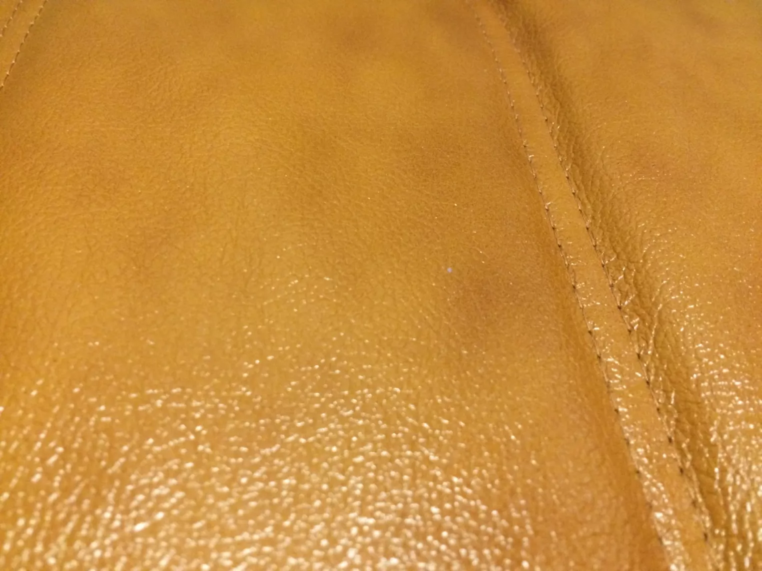 Togo Ecksofa Glattleder Cognac Braun