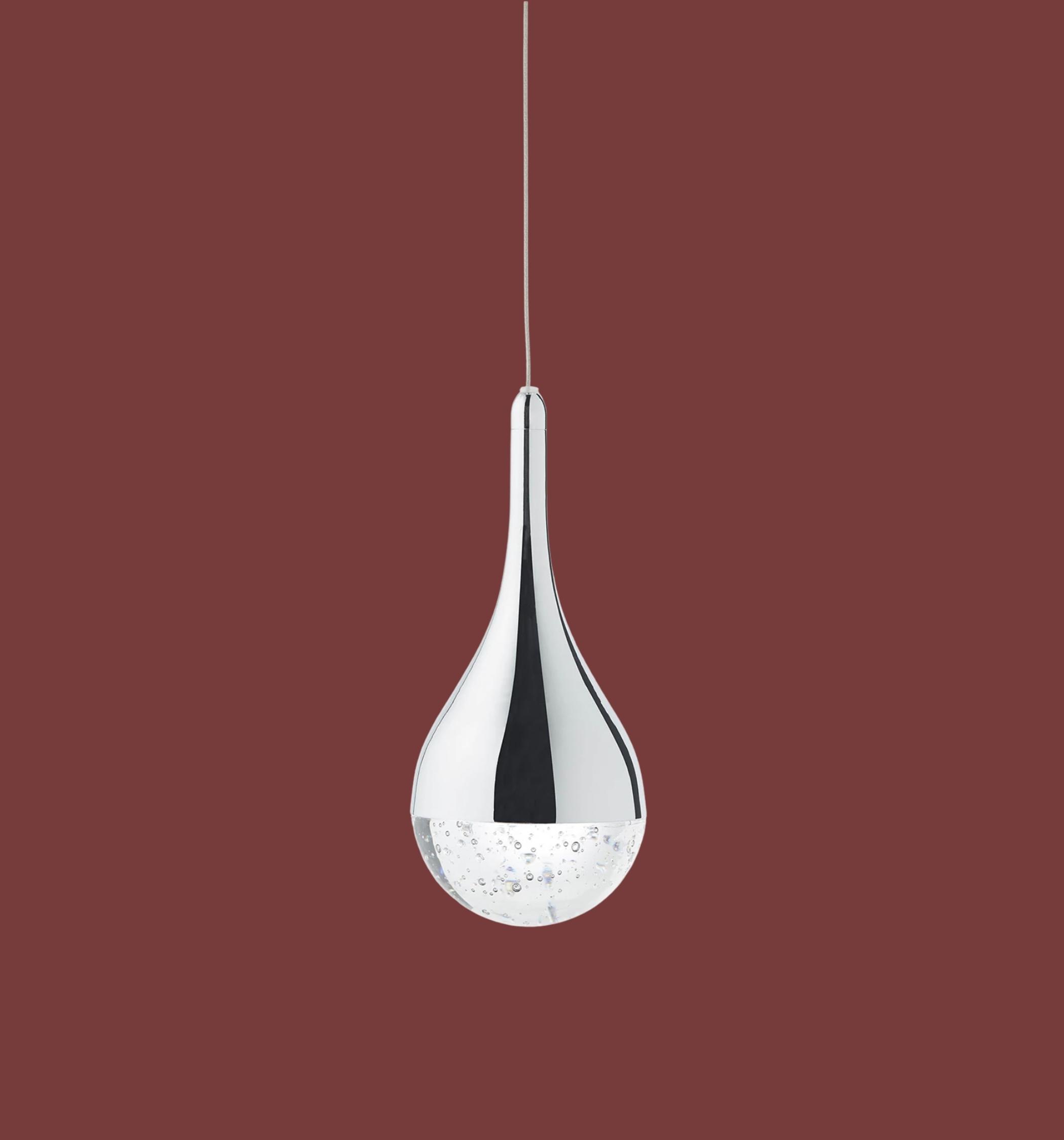 LED pendant lamp Frizzante Glass / Steel Number of flames: 4