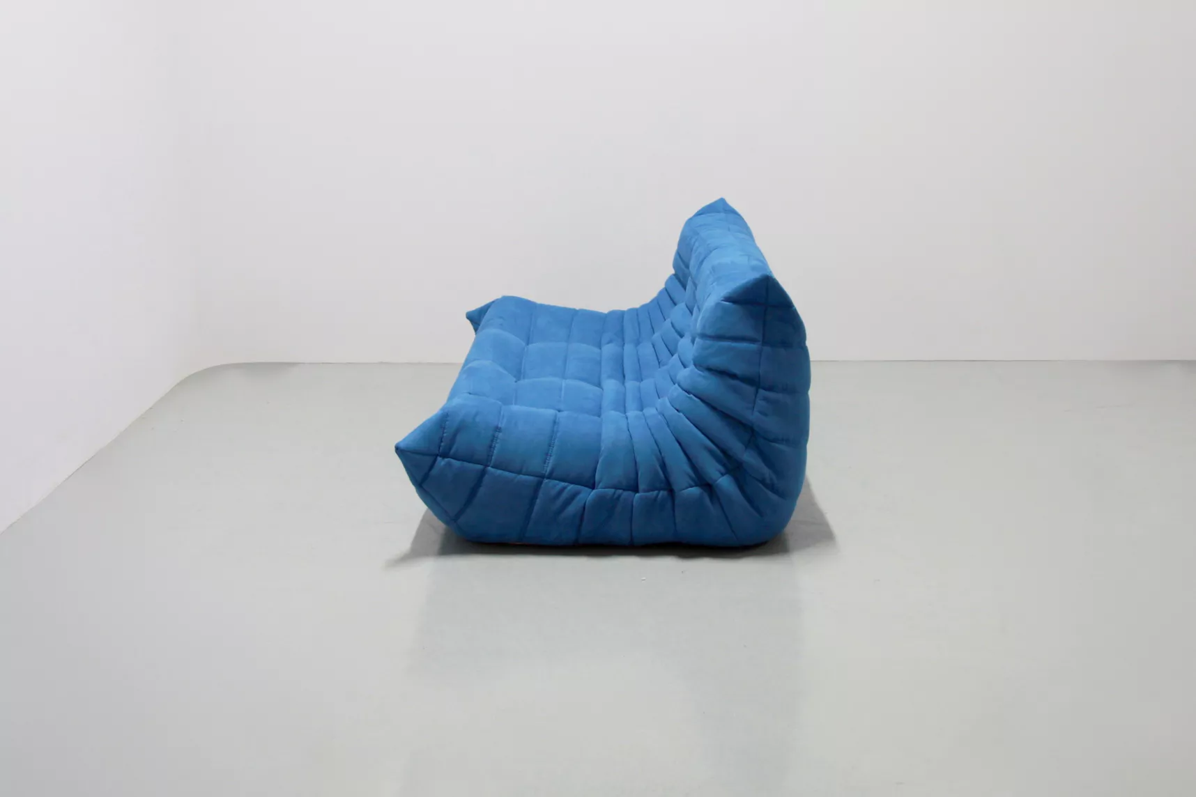 Togo Lounge Set 3-tlg. Textil Blau