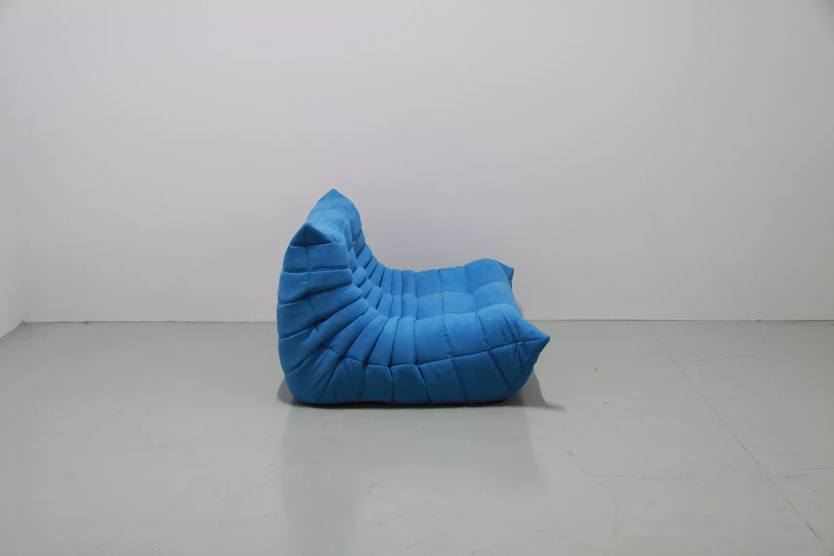 Togo Lounge Set 3-tlg. Textil Blau