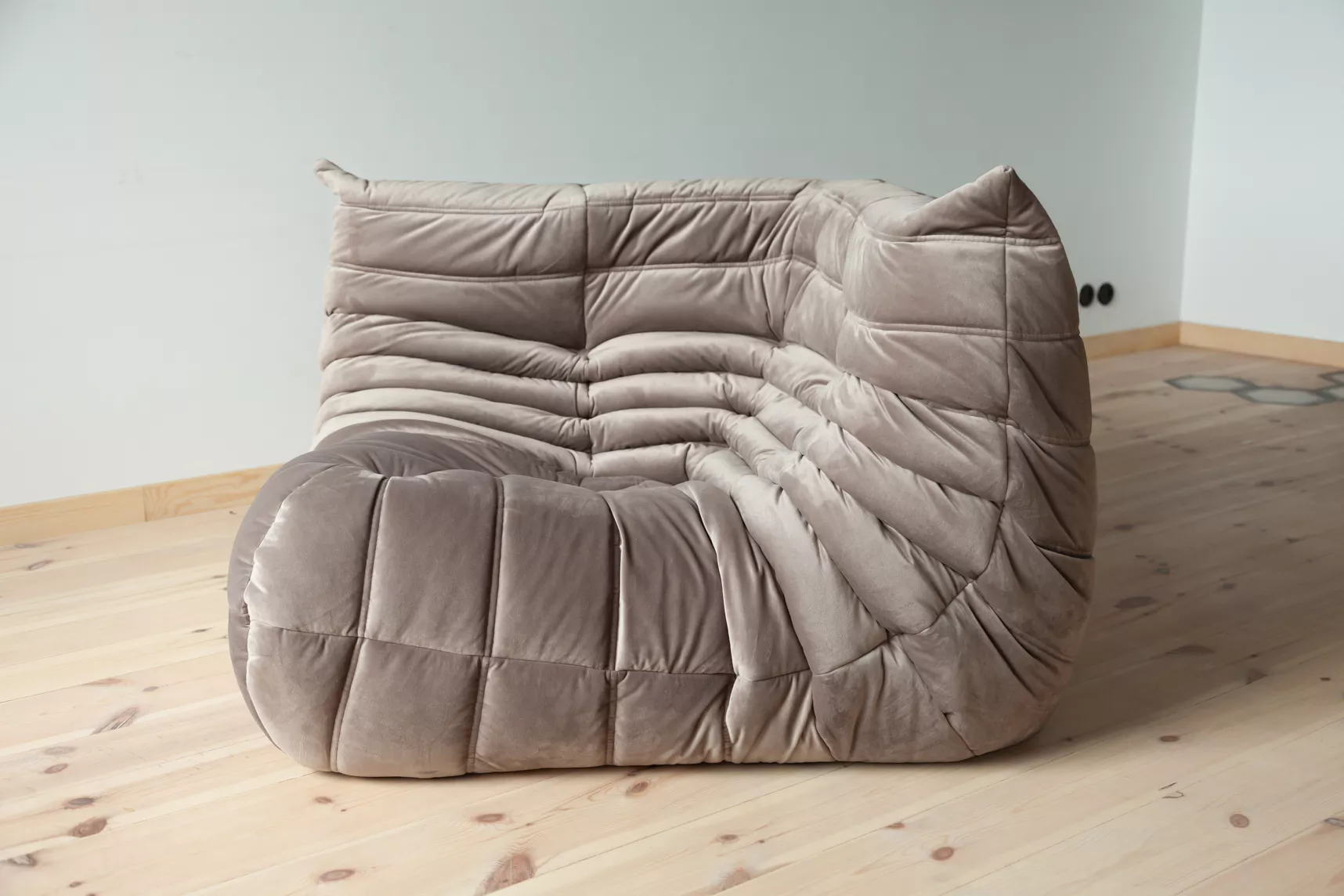 Togo Lounge Set 3-pc. Velvet Warm Grey