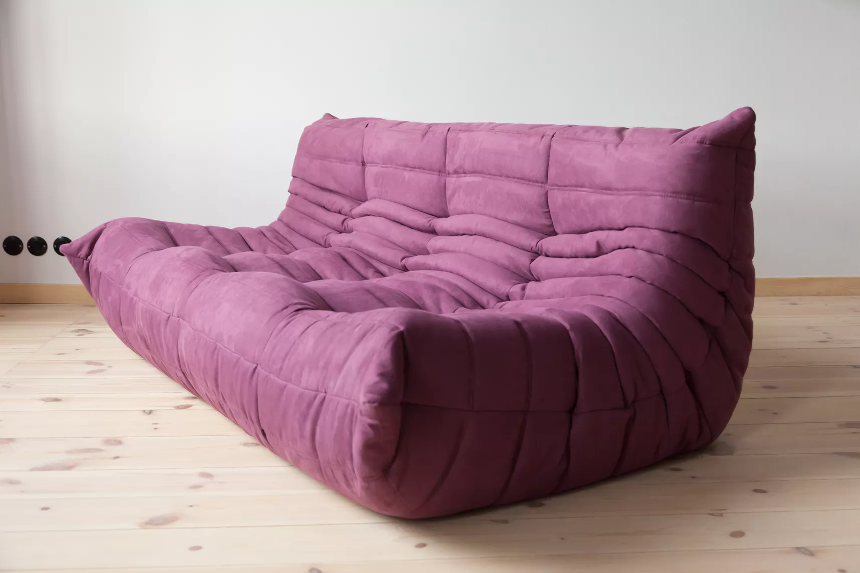 Togo Lounge Set 3-pc. Textile Aubergine