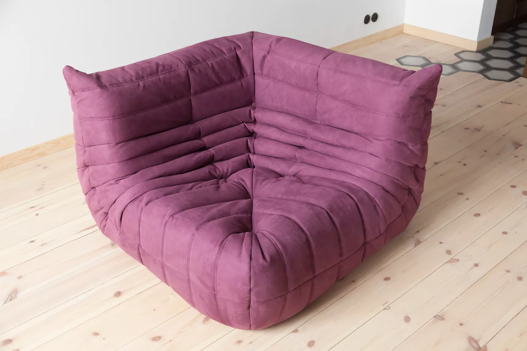 Togo Lounge Set 3-pc. Textile Aubergine