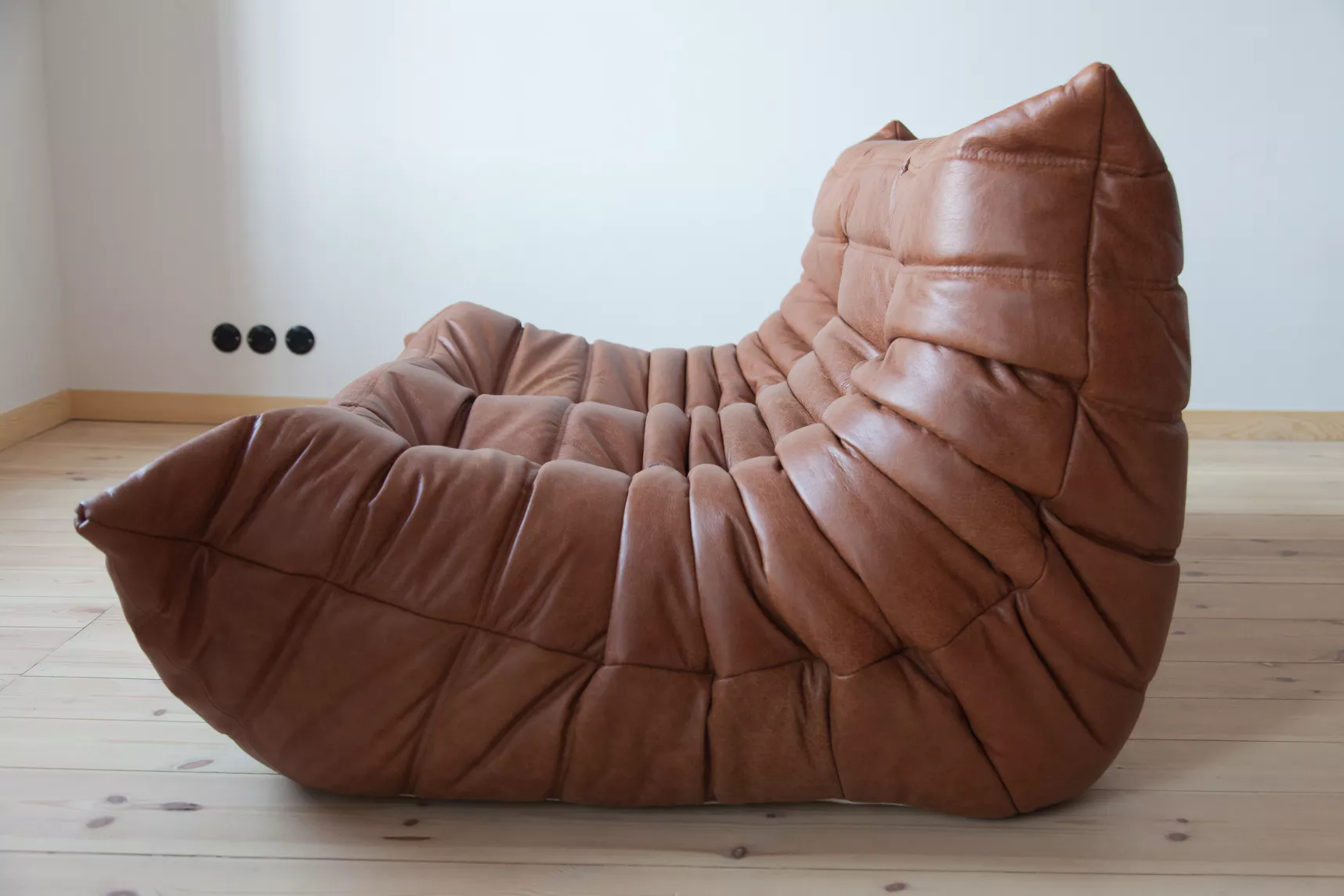 Togo Lounge Set 3-pc. Pull-Up Leather Kentucky Brown