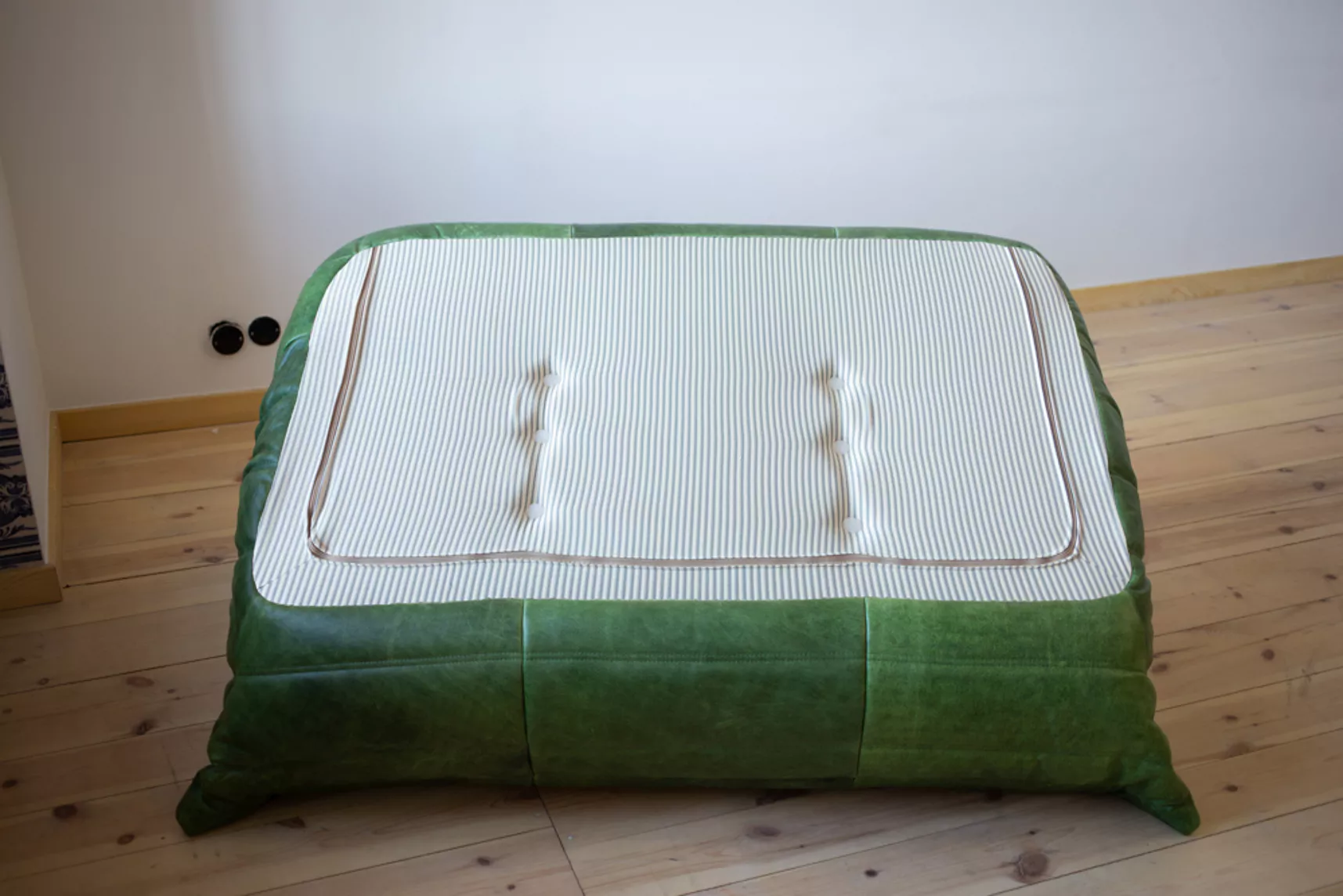 Togo Lounge Set 3-pc. Pull-Up Leather Green
