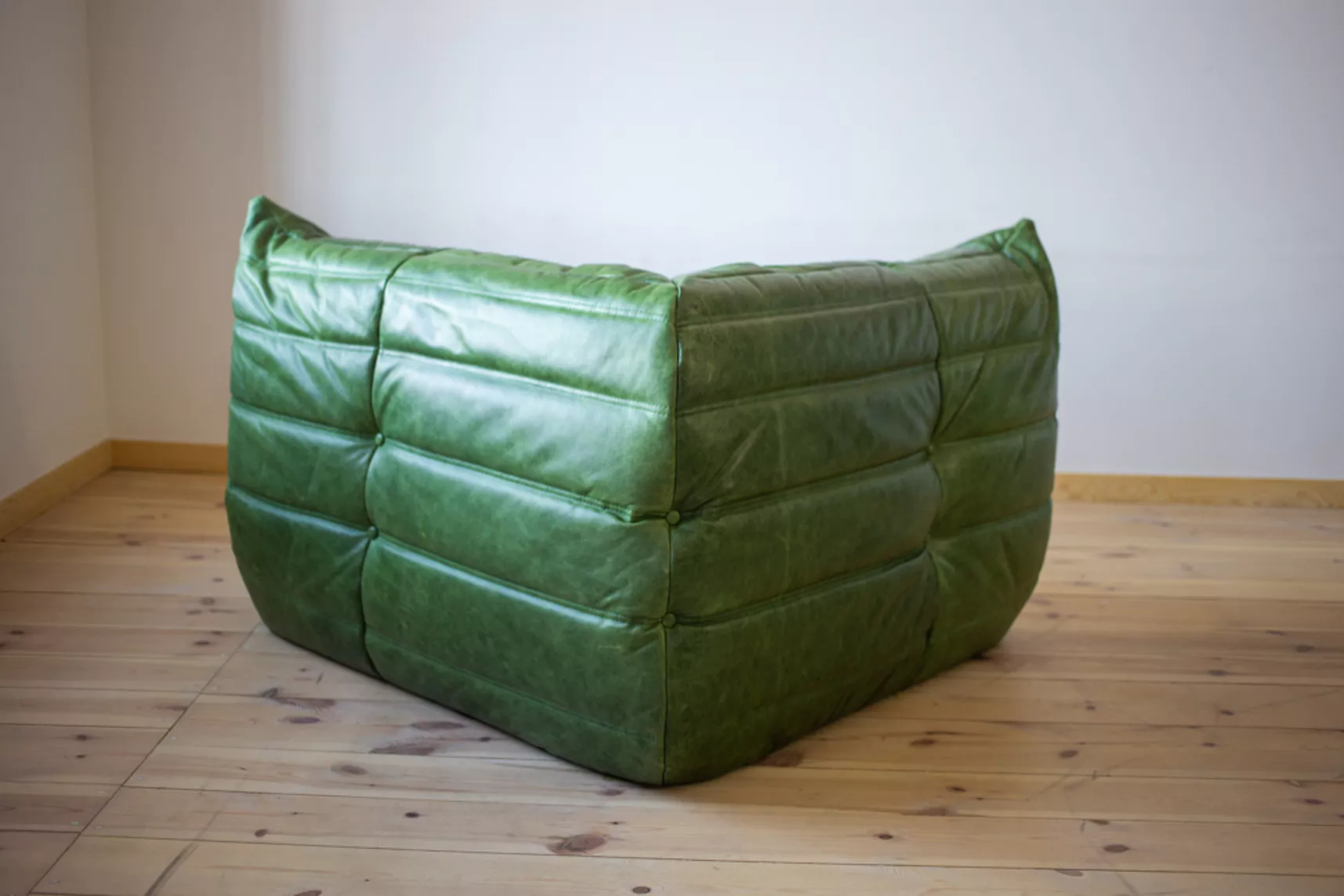 Togo Lounge Set 3-pc. Pull-Up Leather Green