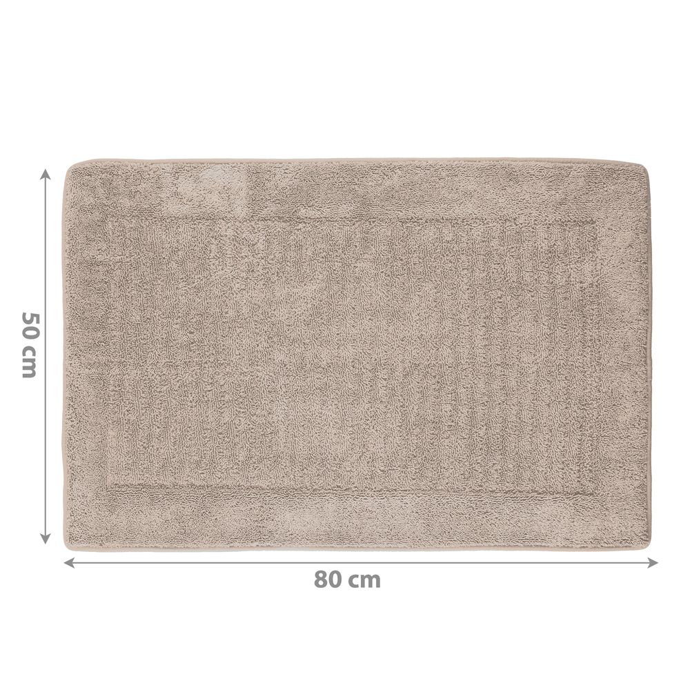 Viskoelastische Frottee Badematte Beige Öko-Tex Standard
