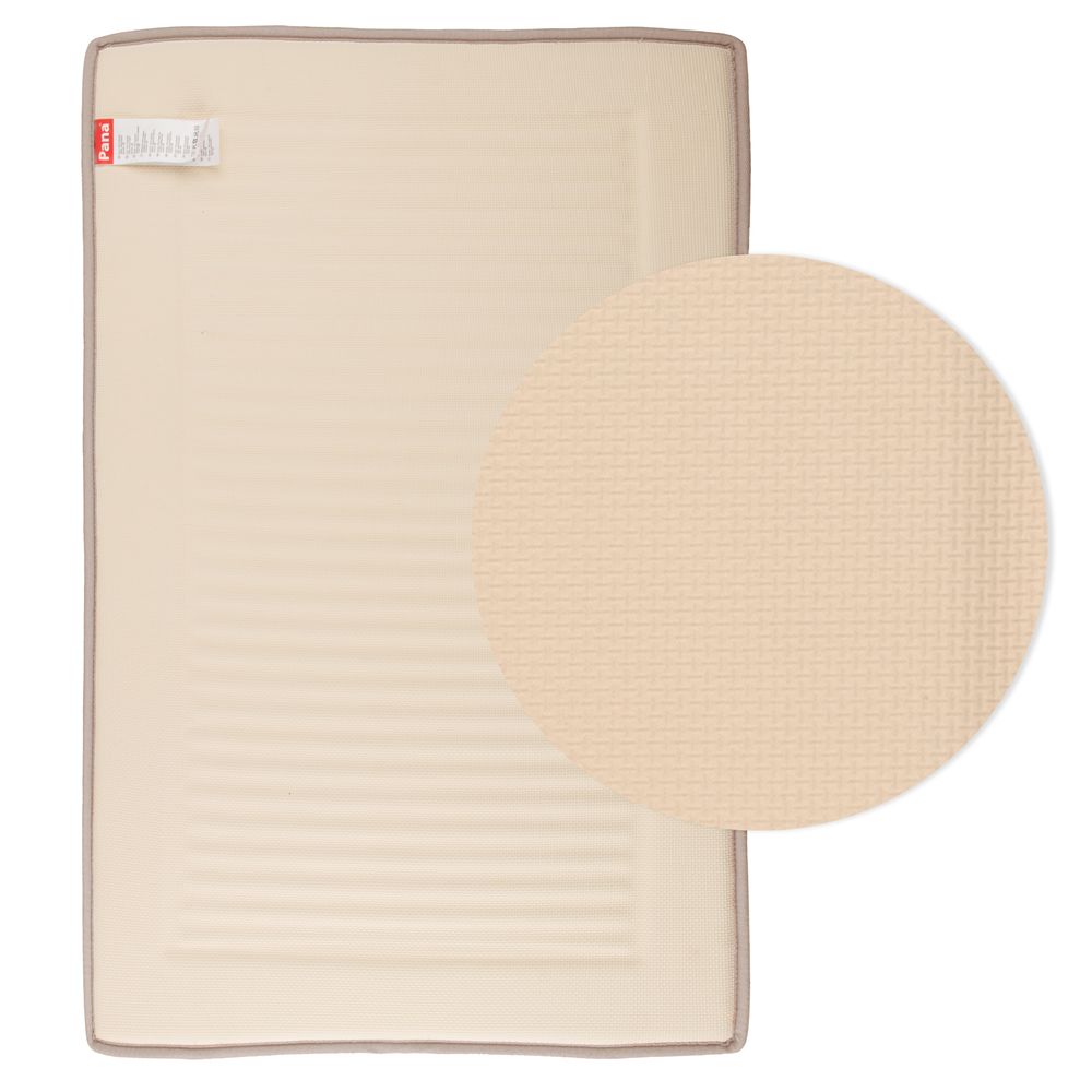 Viskoelastische Frottee Badematte Beige Öko-Tex Standard