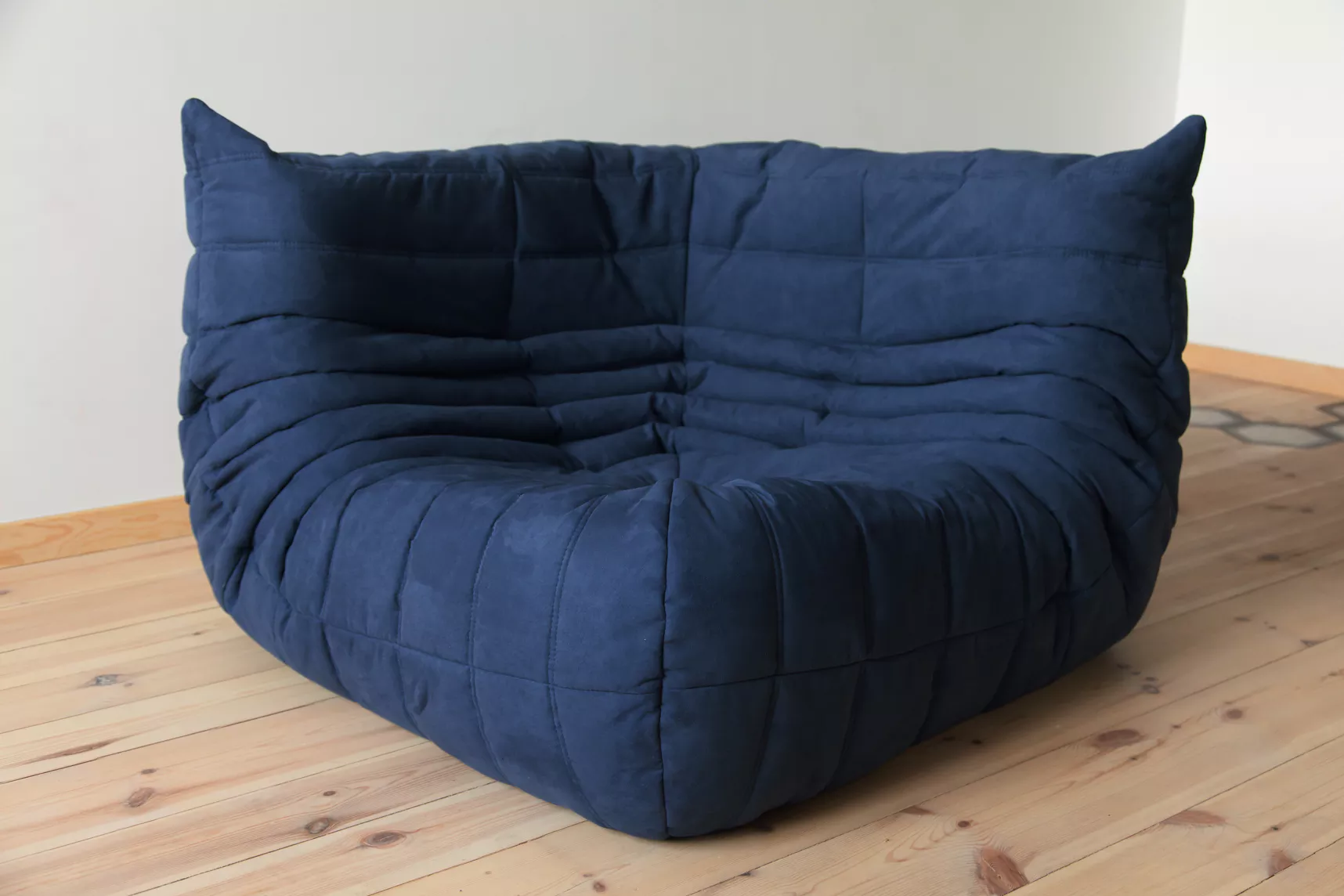 Togo Lounge Set 4-pc. Textile Navy Blue