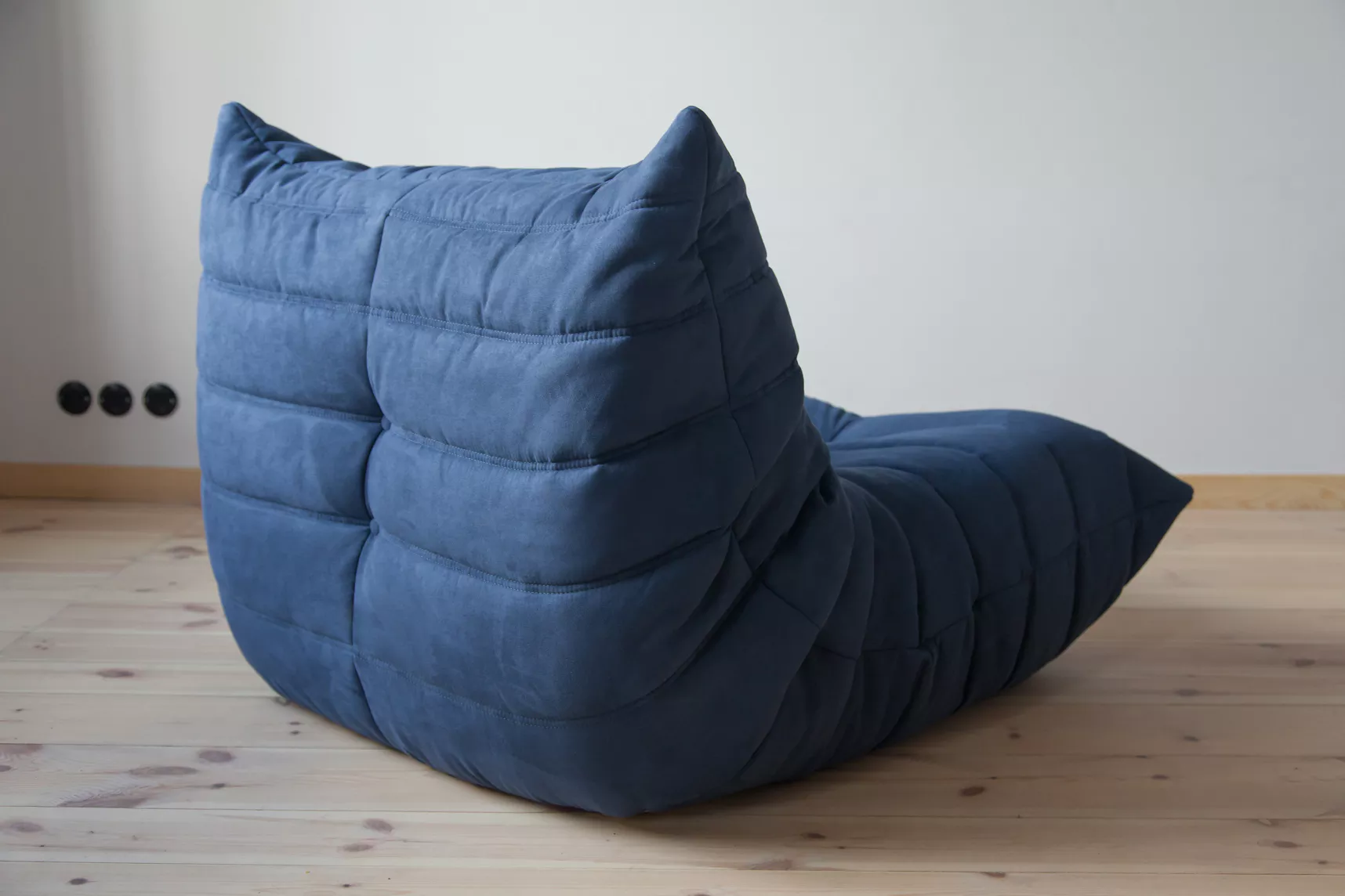 Togo Lounge Set 4-pc. Textile Navy Blue