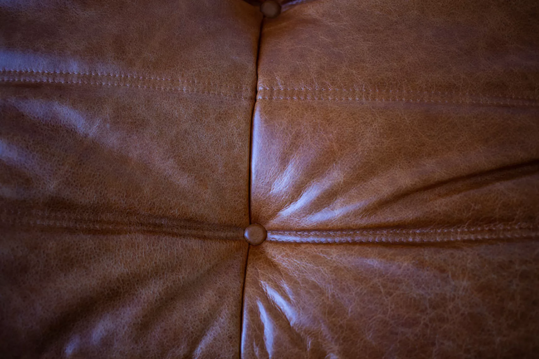 Togo Lounge Set 5-pc. Pull-Up Leather Pine Brown