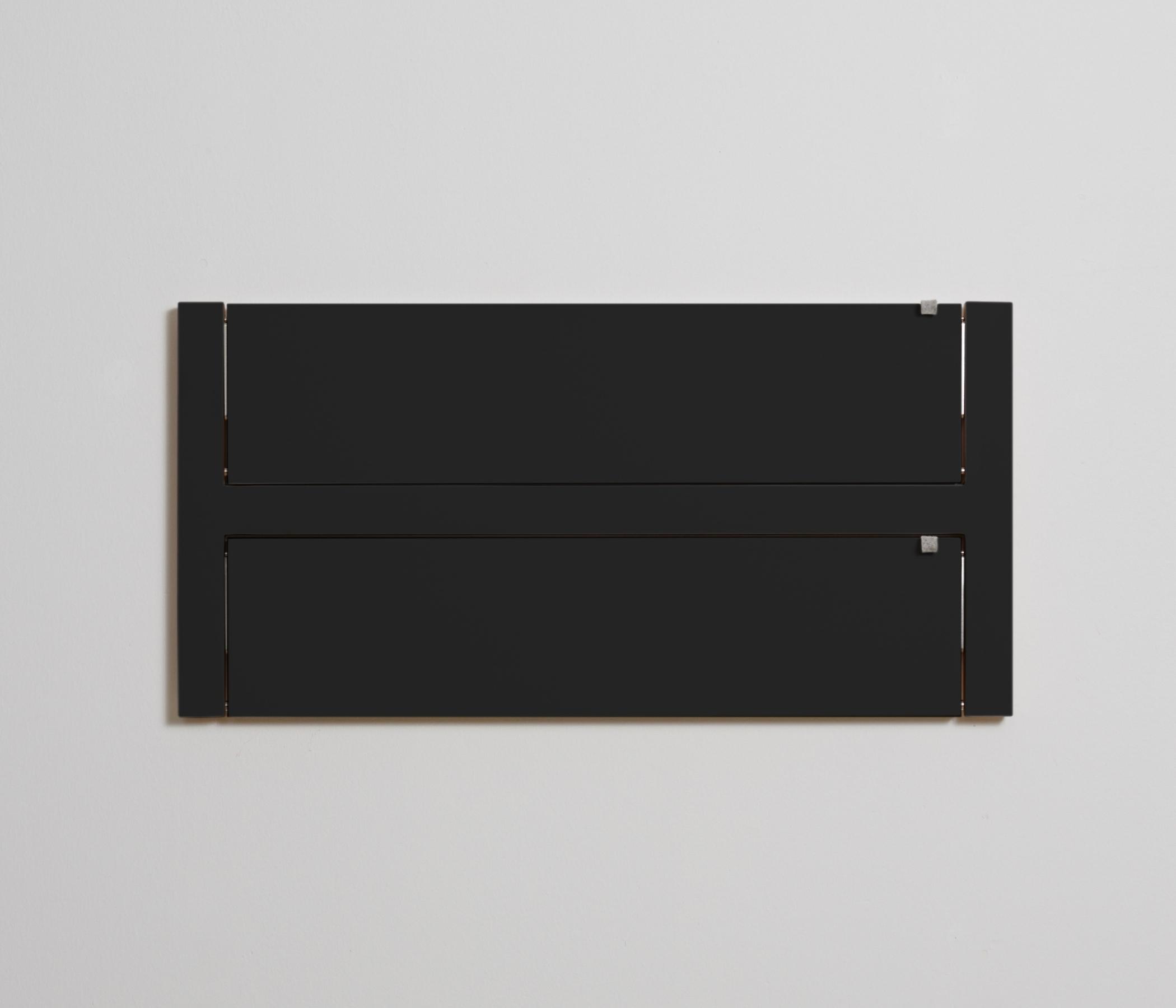 Fläpps Wandregal Holz Schwarz 80 x 40 cm