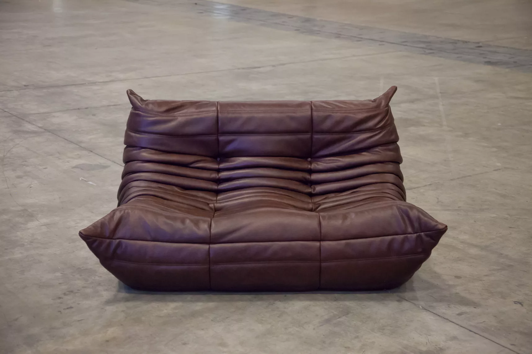 Togo Lounge Set 5-pc. Pull-up Leather Chocolate Brown