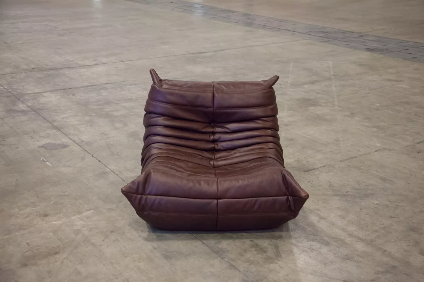 Togo Lounge Set 5-pc. Pull-up Leather Chocolate Brown