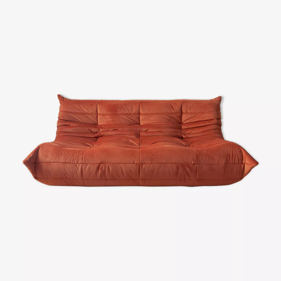 Togo Sofa 3-Sitzer Samt Orange