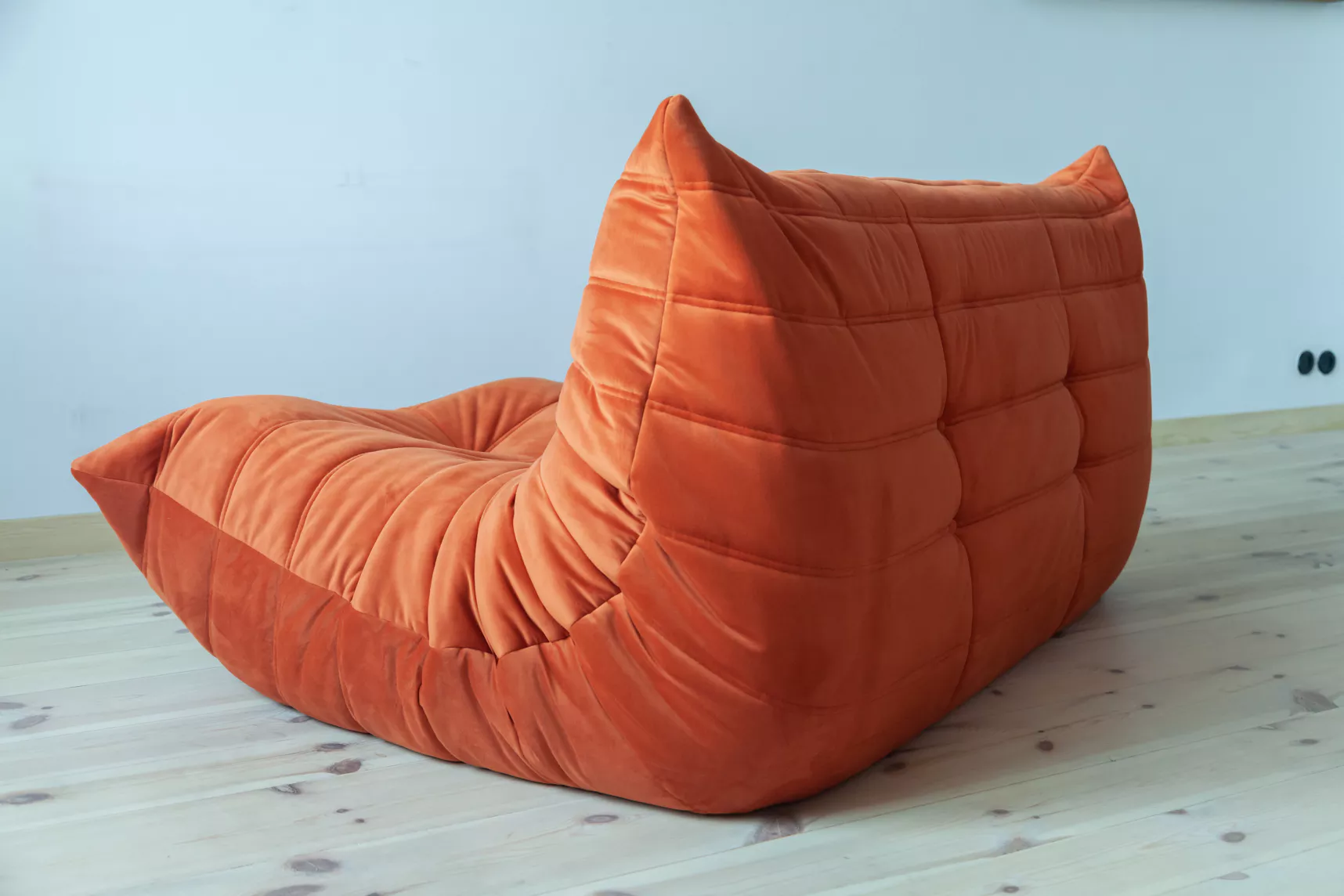 Togo Sofa 2-Sitzer Samt Orange