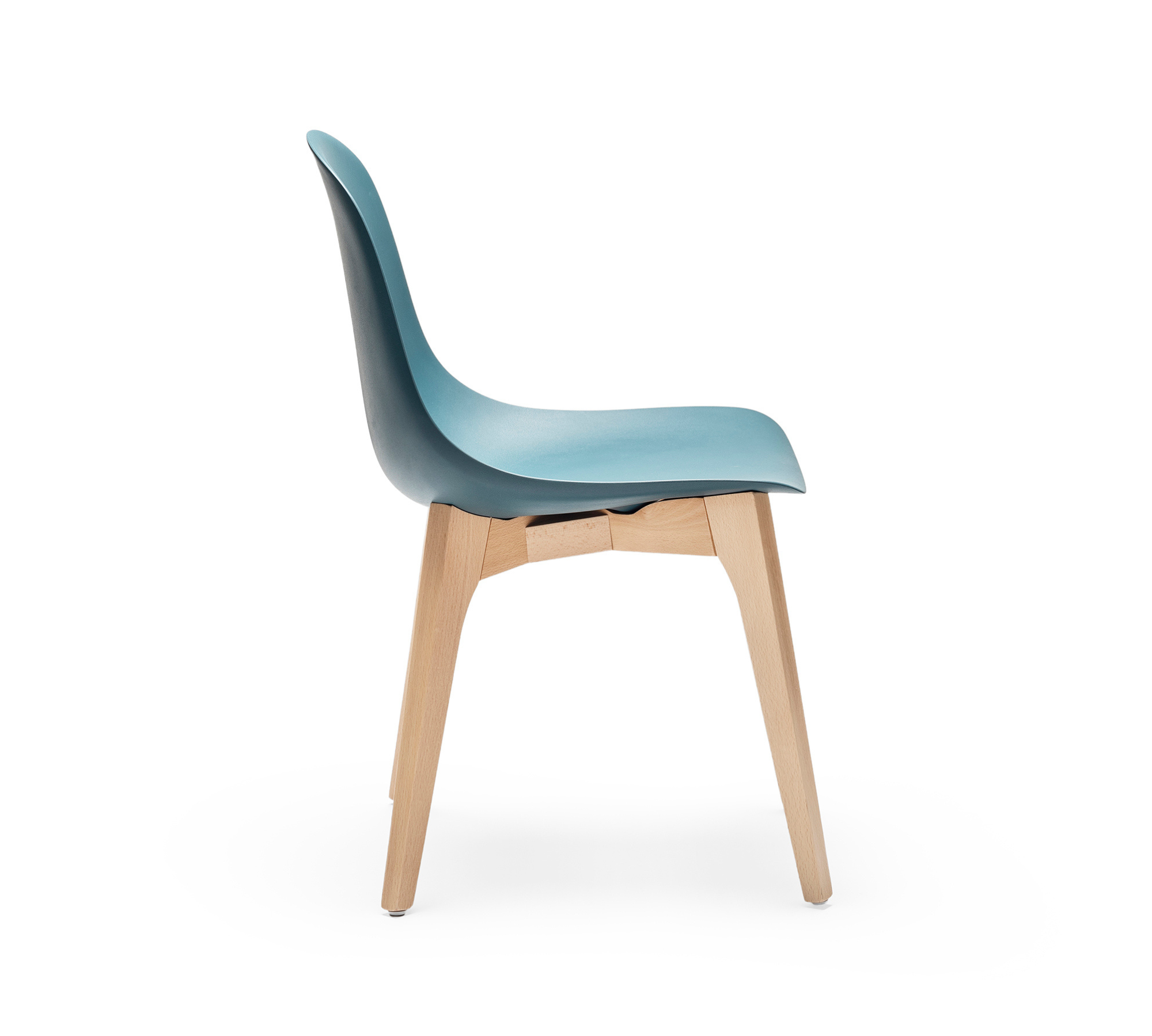 Gotham W Chair Plastic Wood Blue