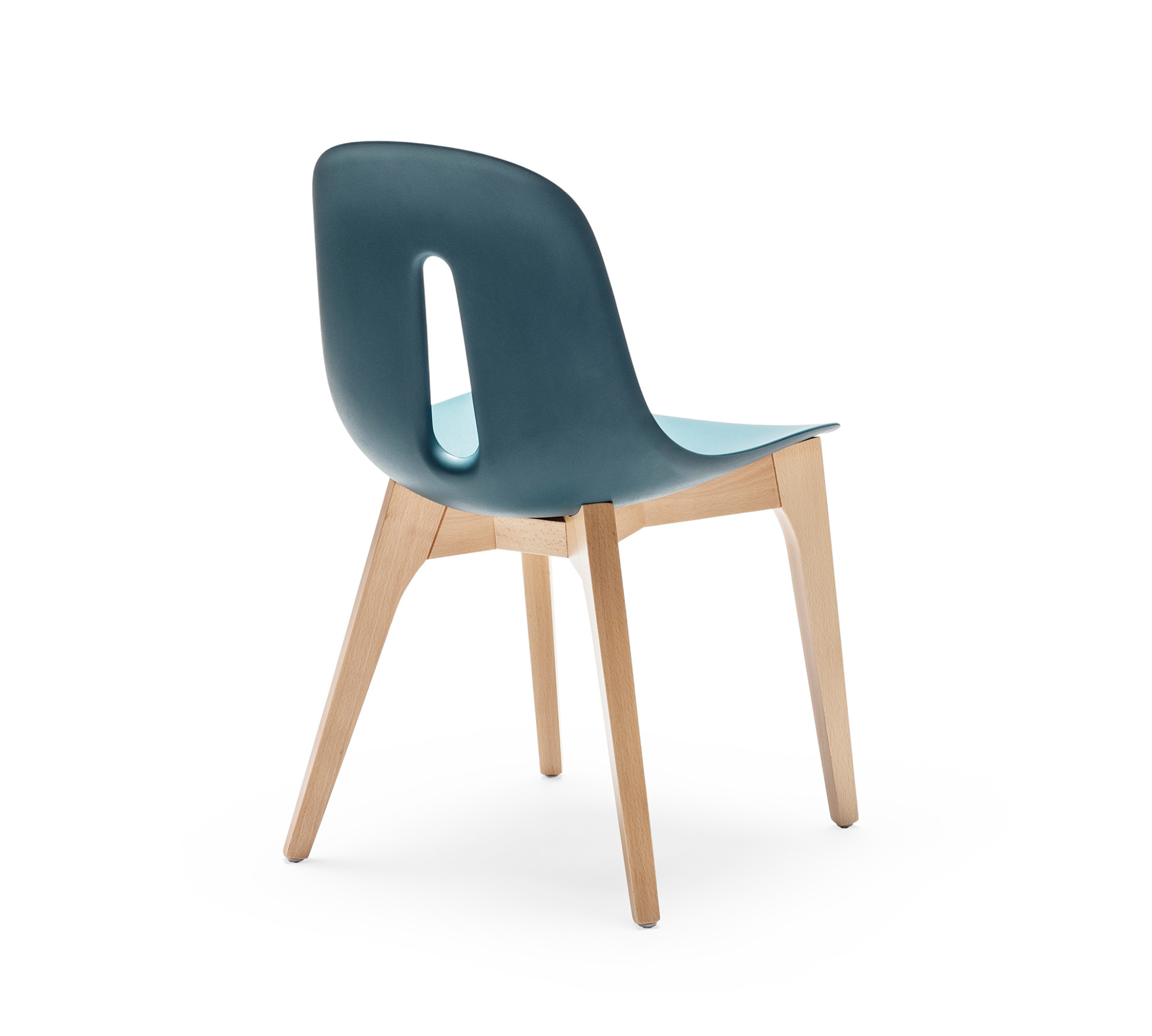 Gotham W Chair Plastic Wood Blue