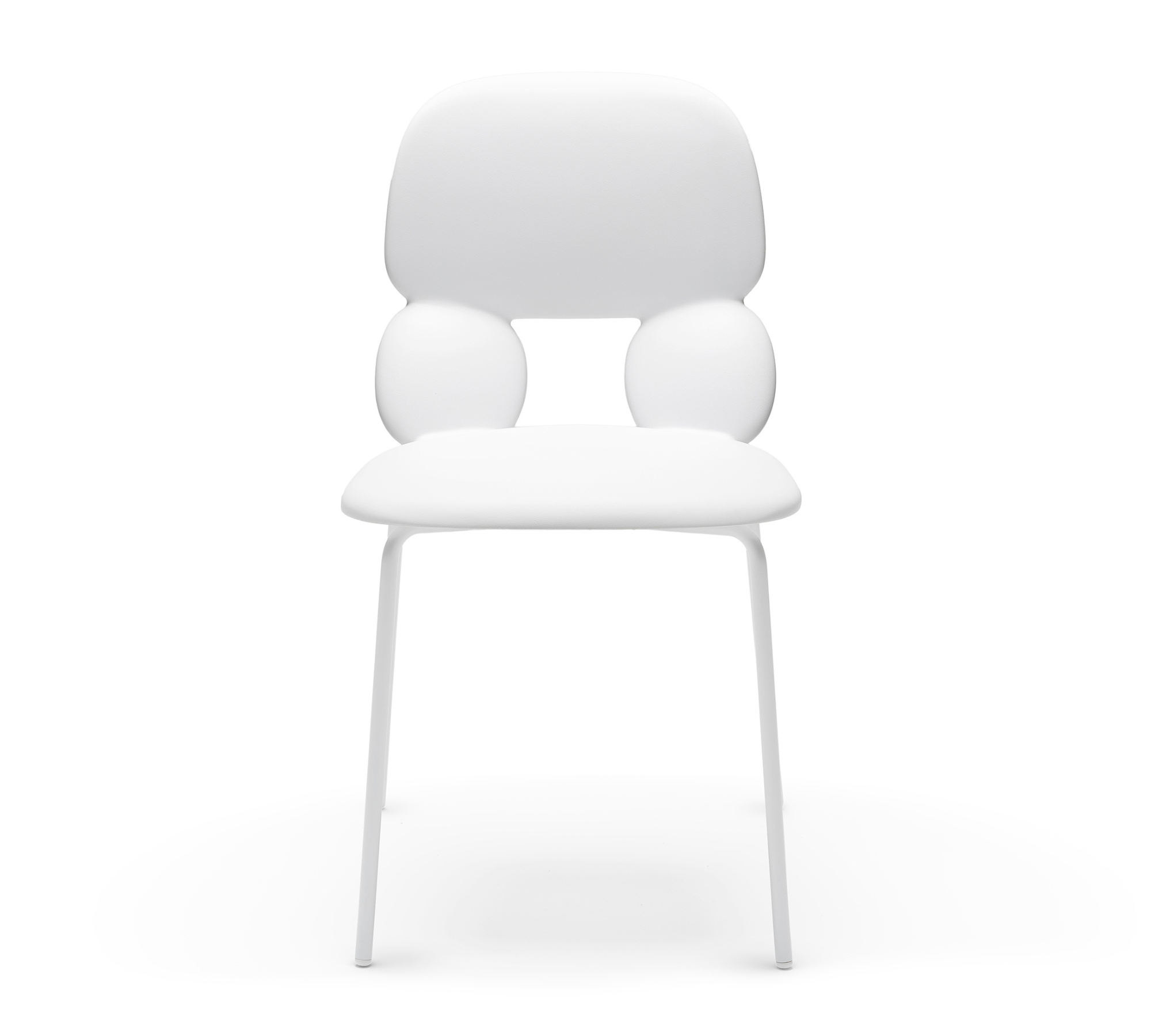 Nube S Sedia Plastica Metallo Bianco