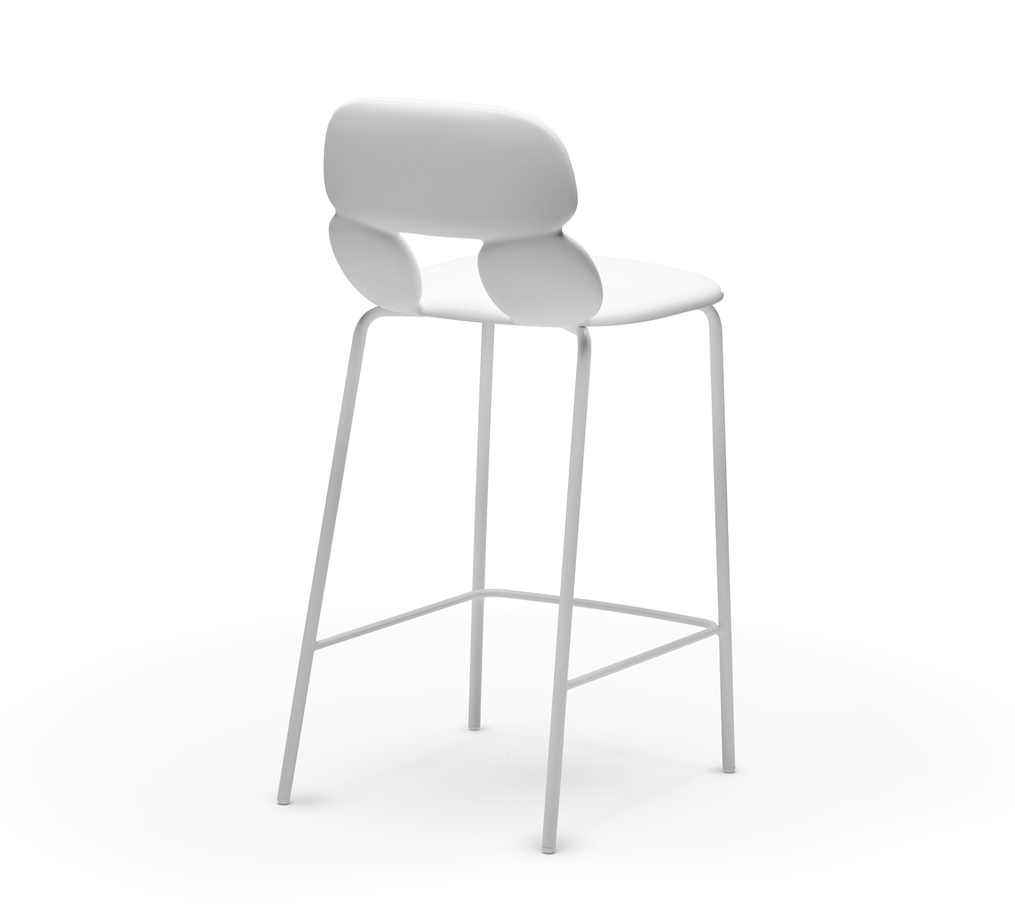 Nube SG 65 Bar Stool Plastic Metal White