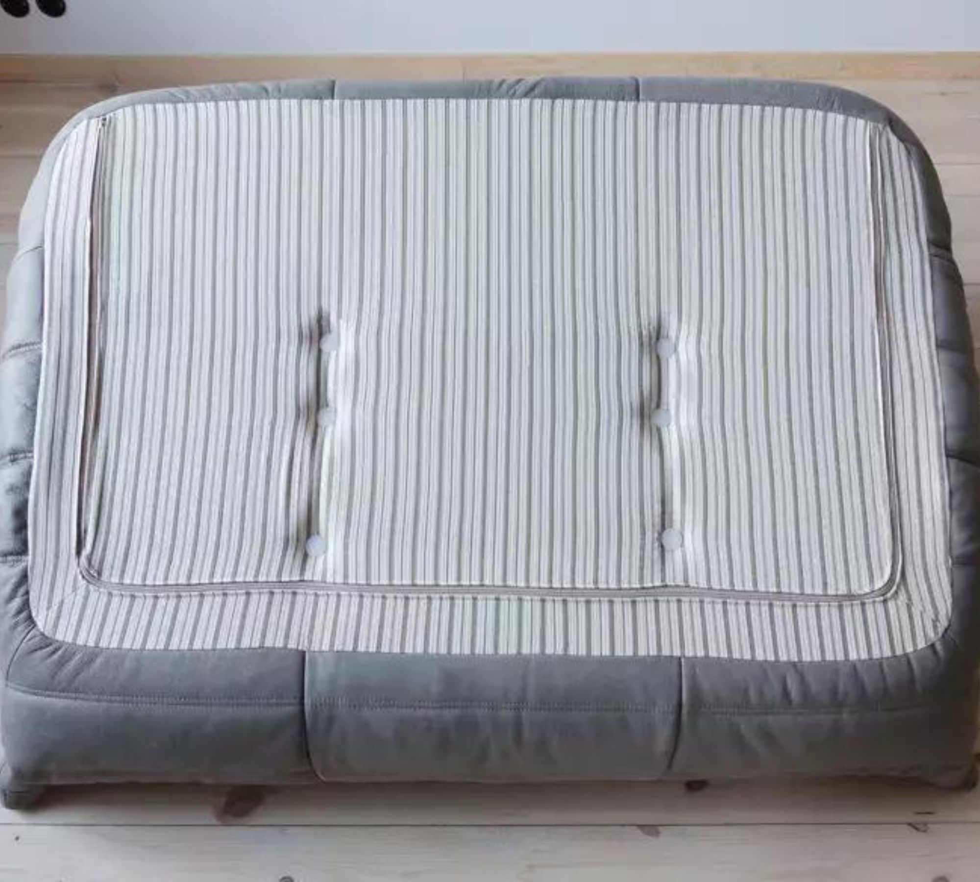Togo Sofa 2-Sitzer Leder Grau