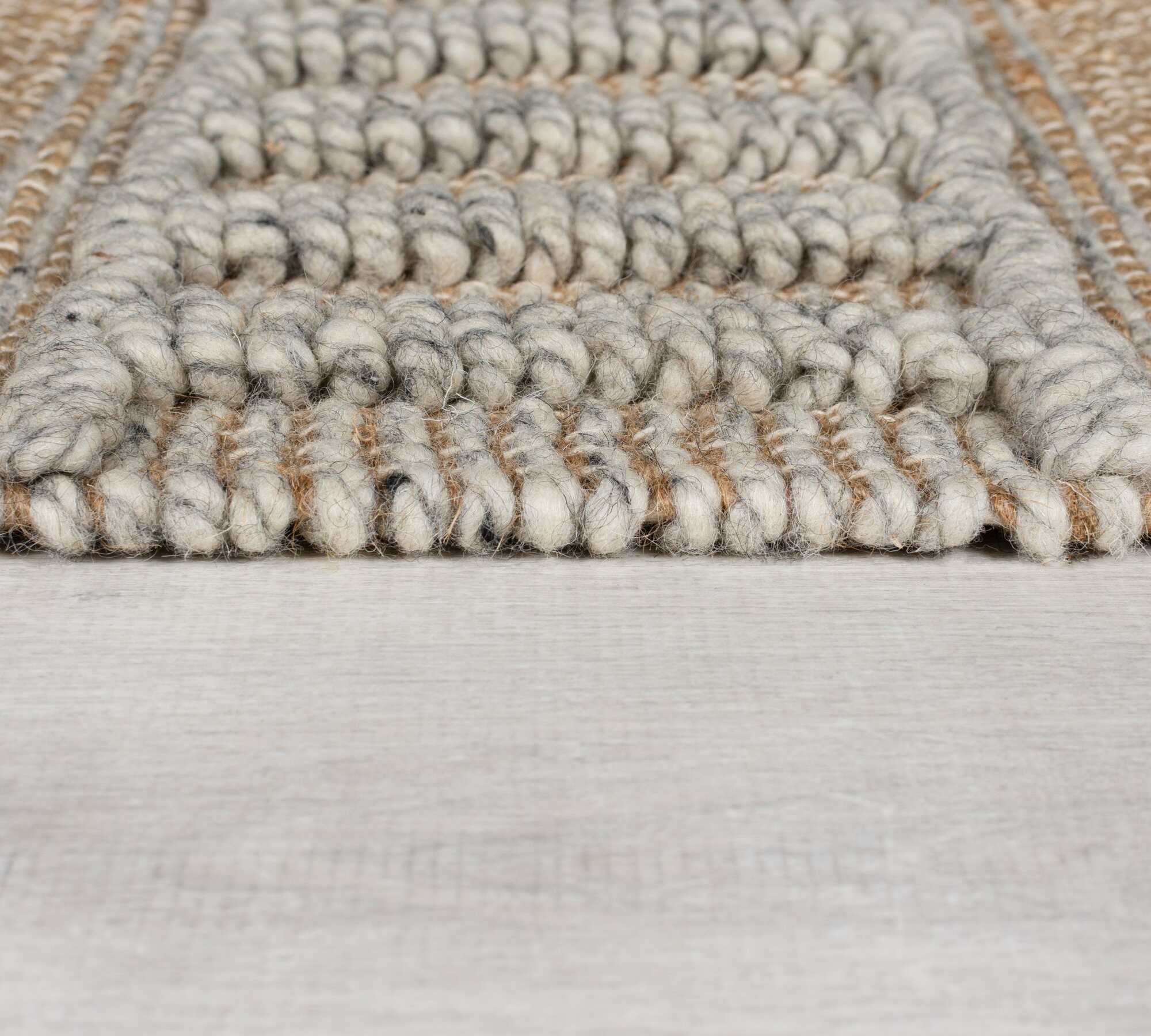 Medina Jute Rug Natural Grey 60x230cm