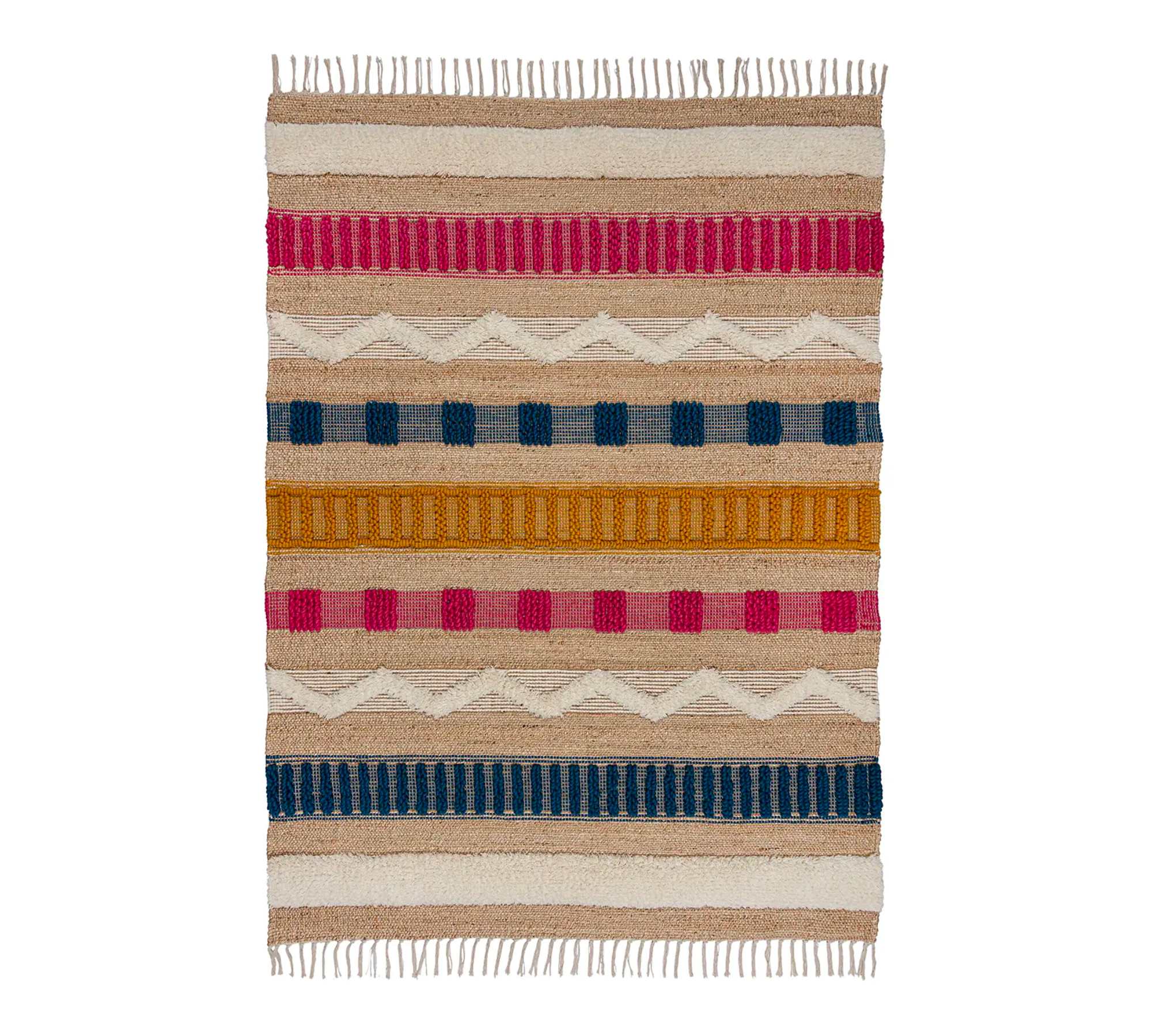 Medina Carpet Jute Natural Multicolor 160 x 230 cm