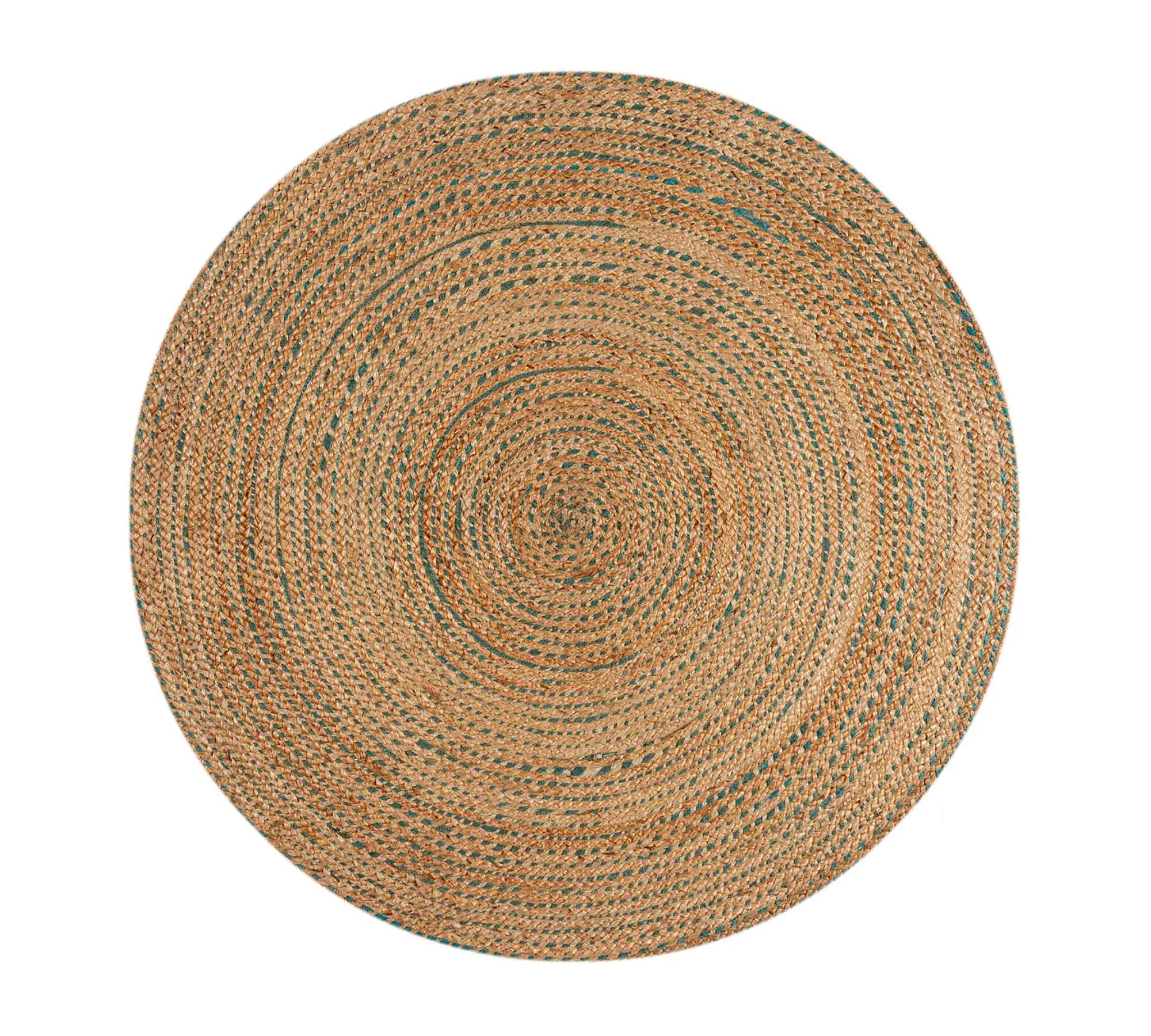 Capri Rug Jute Natural Blue 180 x 180 cm